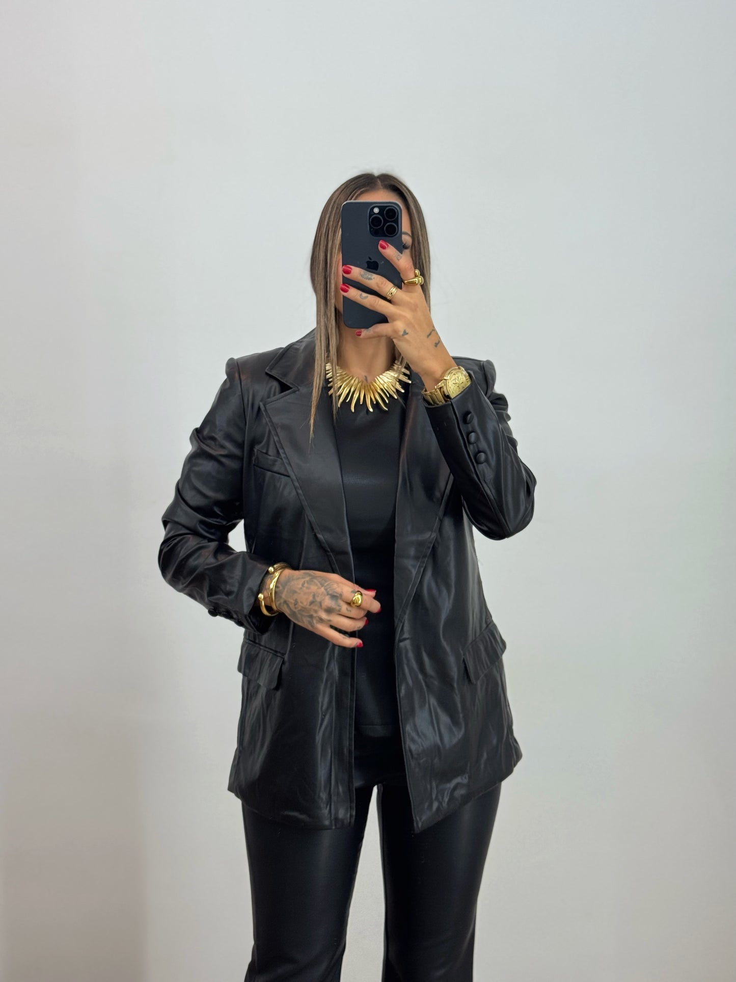 BLAZER PREMIUM ECO PIEL DROLE