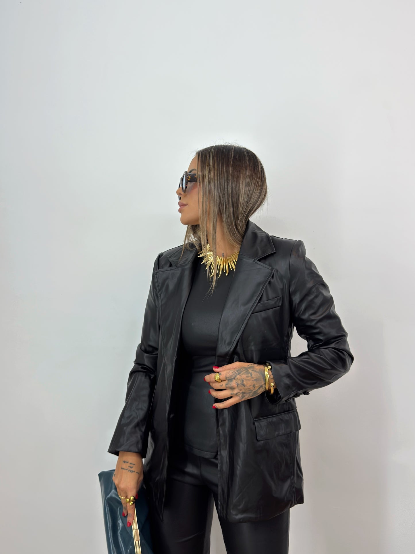 BLAZER PREMIUM ECO PIEL DROLE