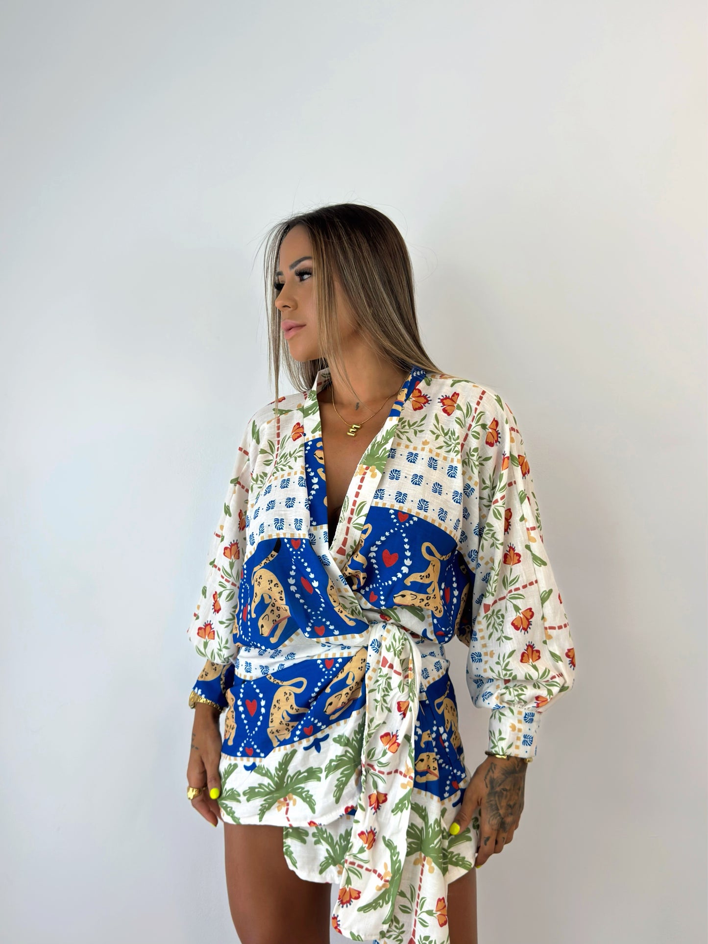VESTIDO LINO BLUE JAGUAR