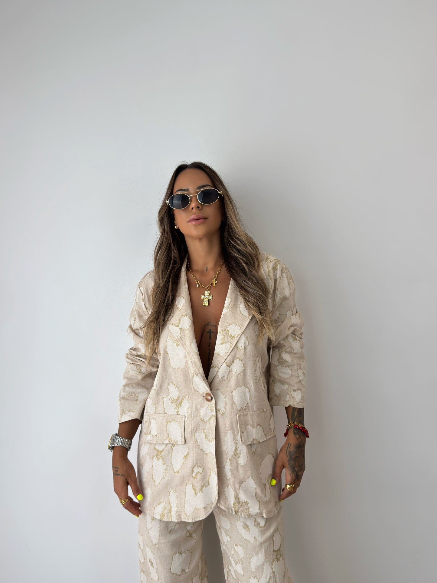 TRAJE PREMIUM LINO LEOPARD