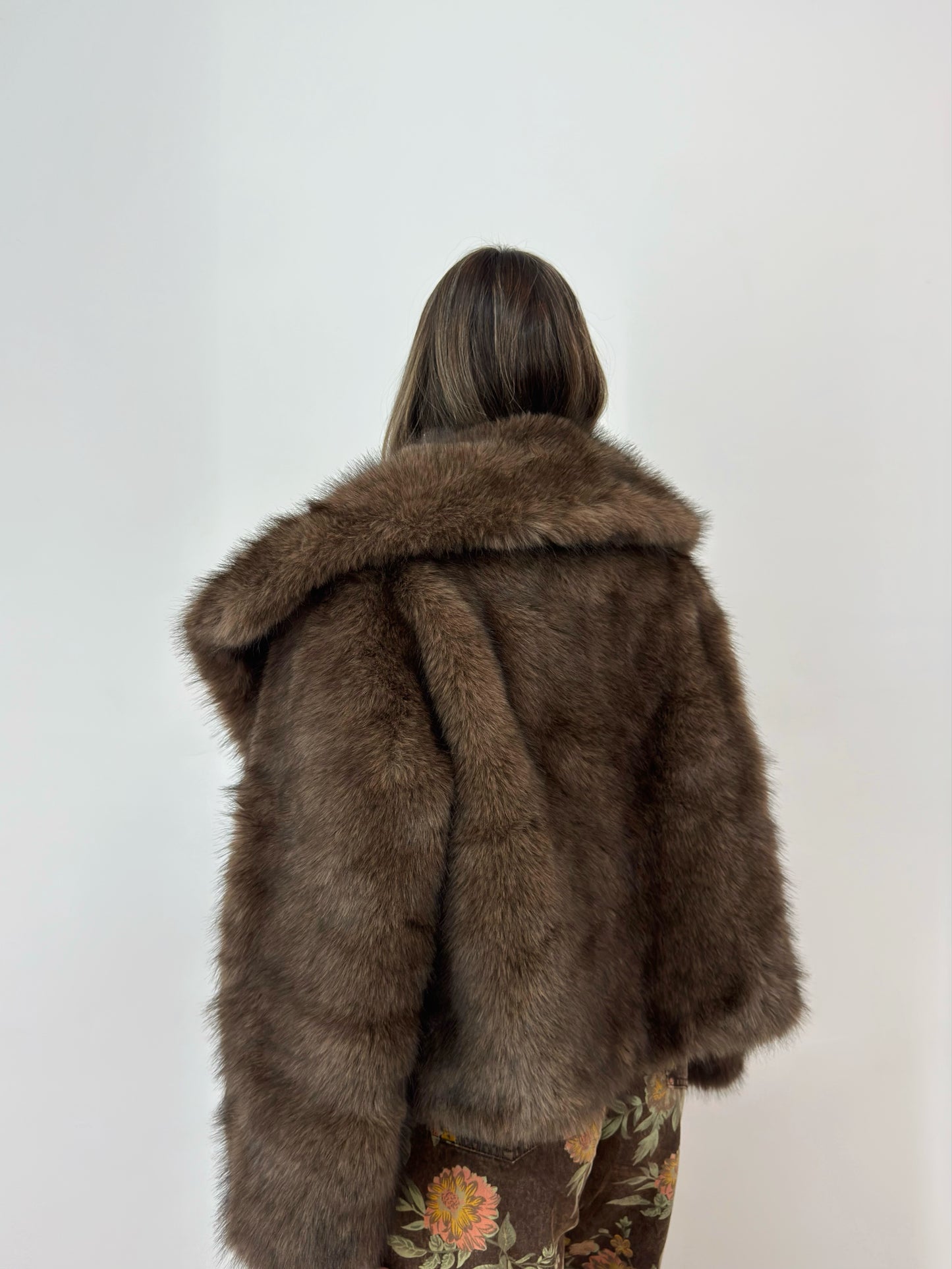 ABRIGO PREMIUM FAUX FUX CHOCO