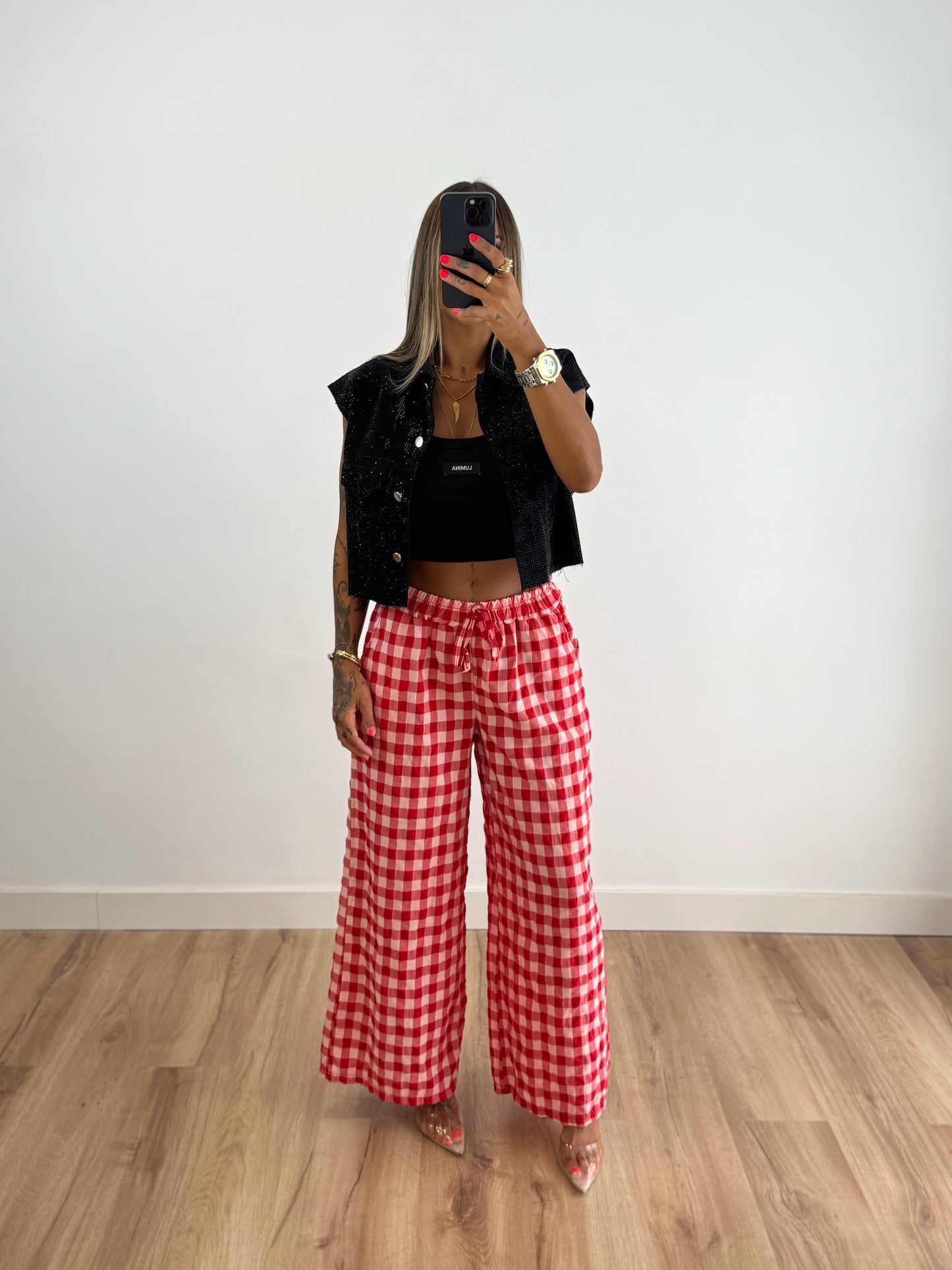 PANTALÓN VICHY RED
