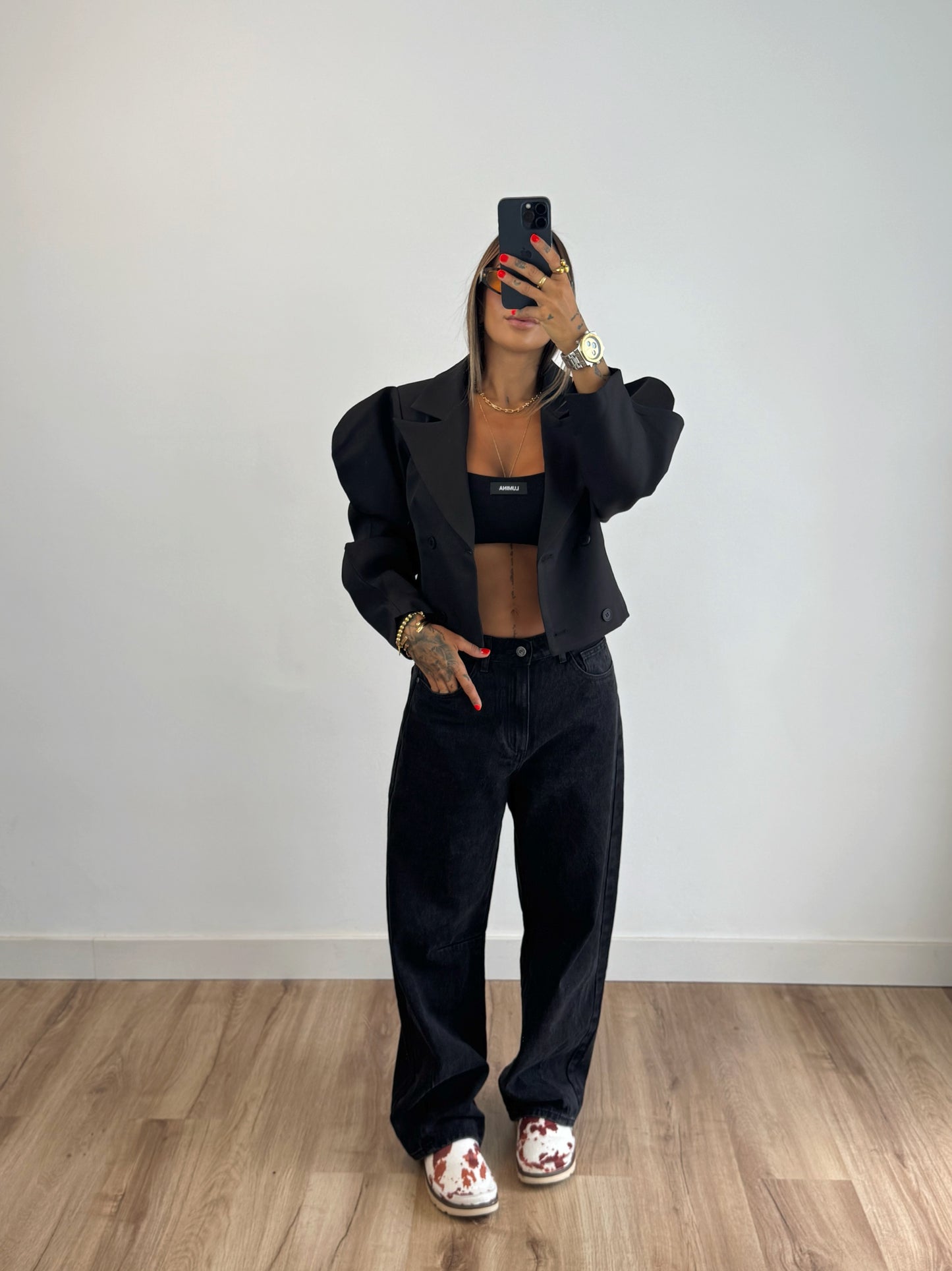 JEANS PREMIUM BLACK BARRELL