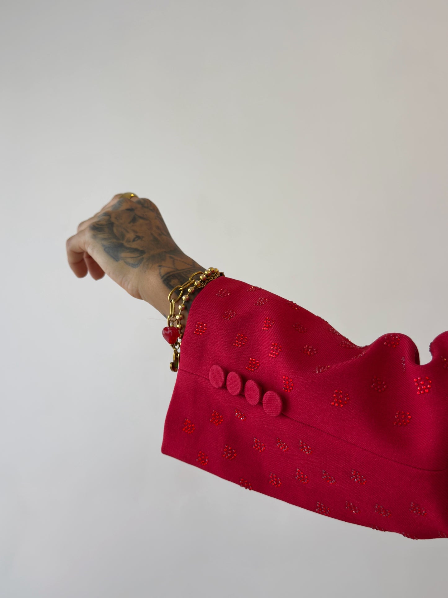 BLAZER OVER PREMIUM SHINNY RED