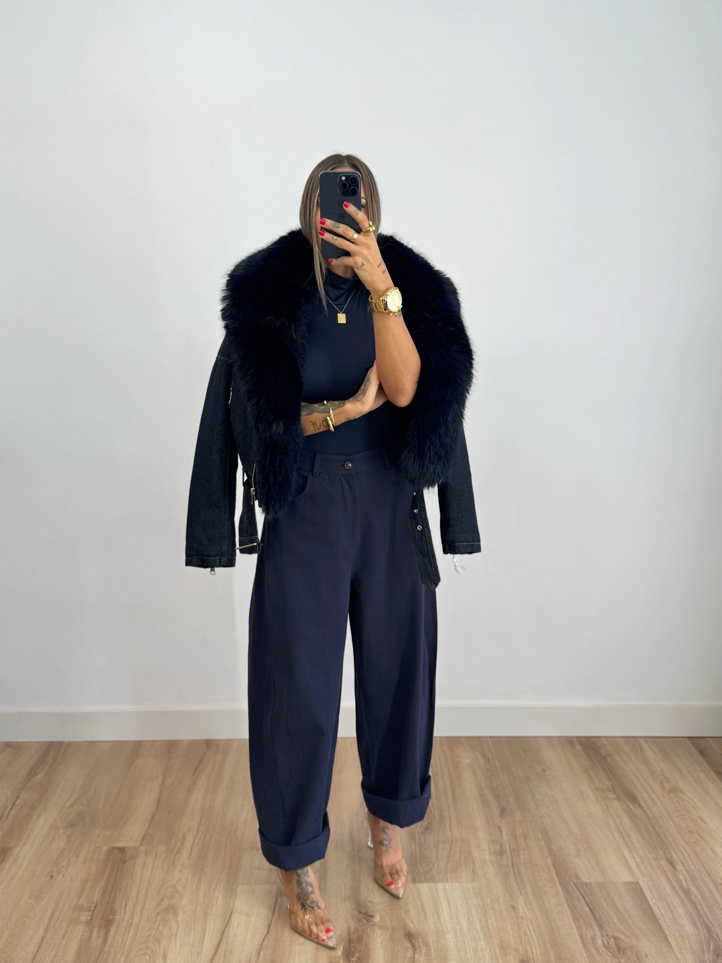 JEANS BALLOON DARK BLUE