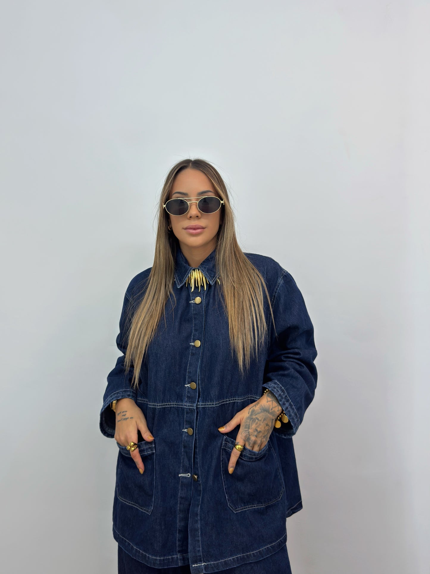 CONJUNTO OVERSIZE PREMIUM DENIM FIORE