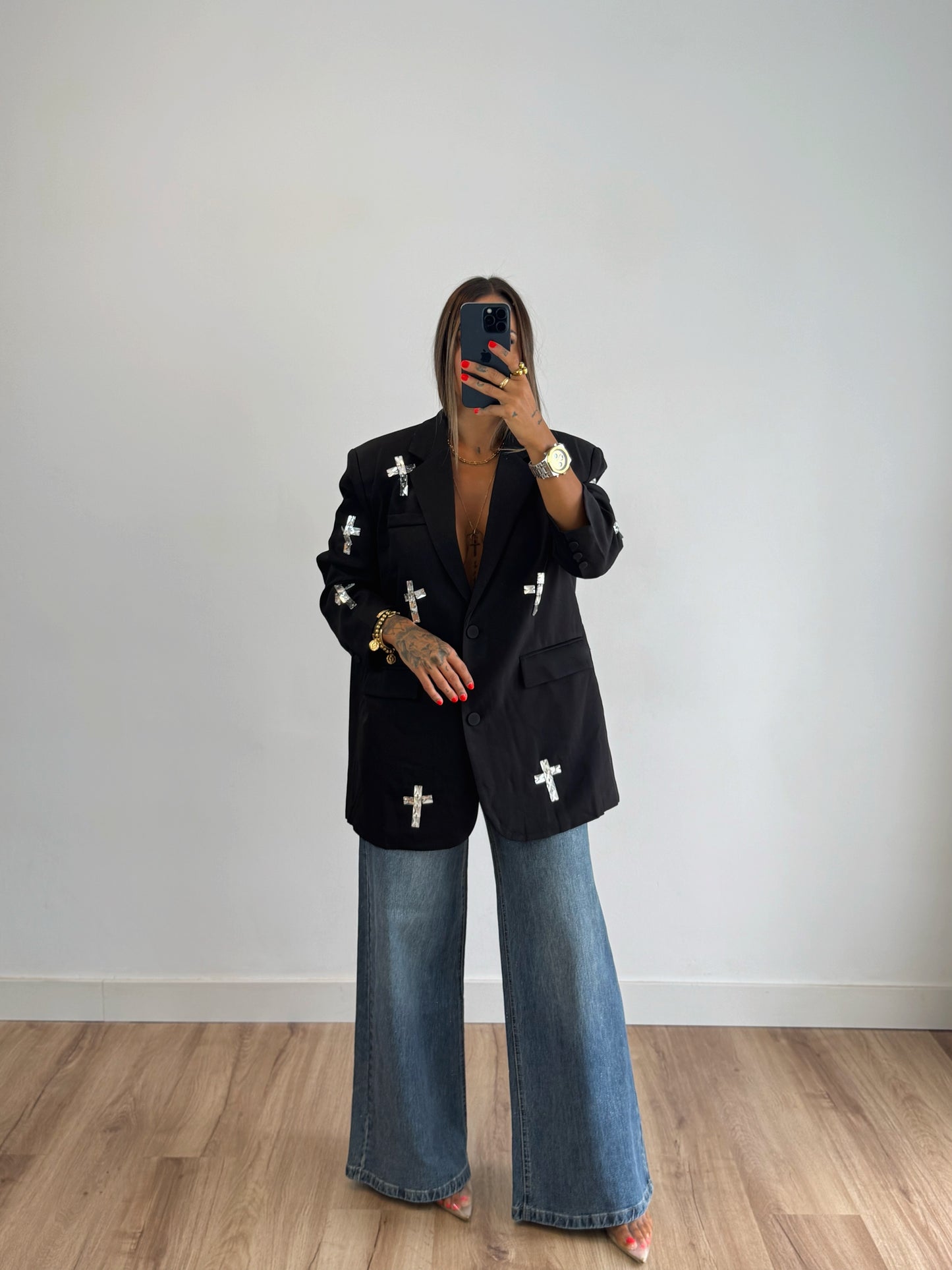 JEANS WIDE LEG PREMIUM PURPURINA