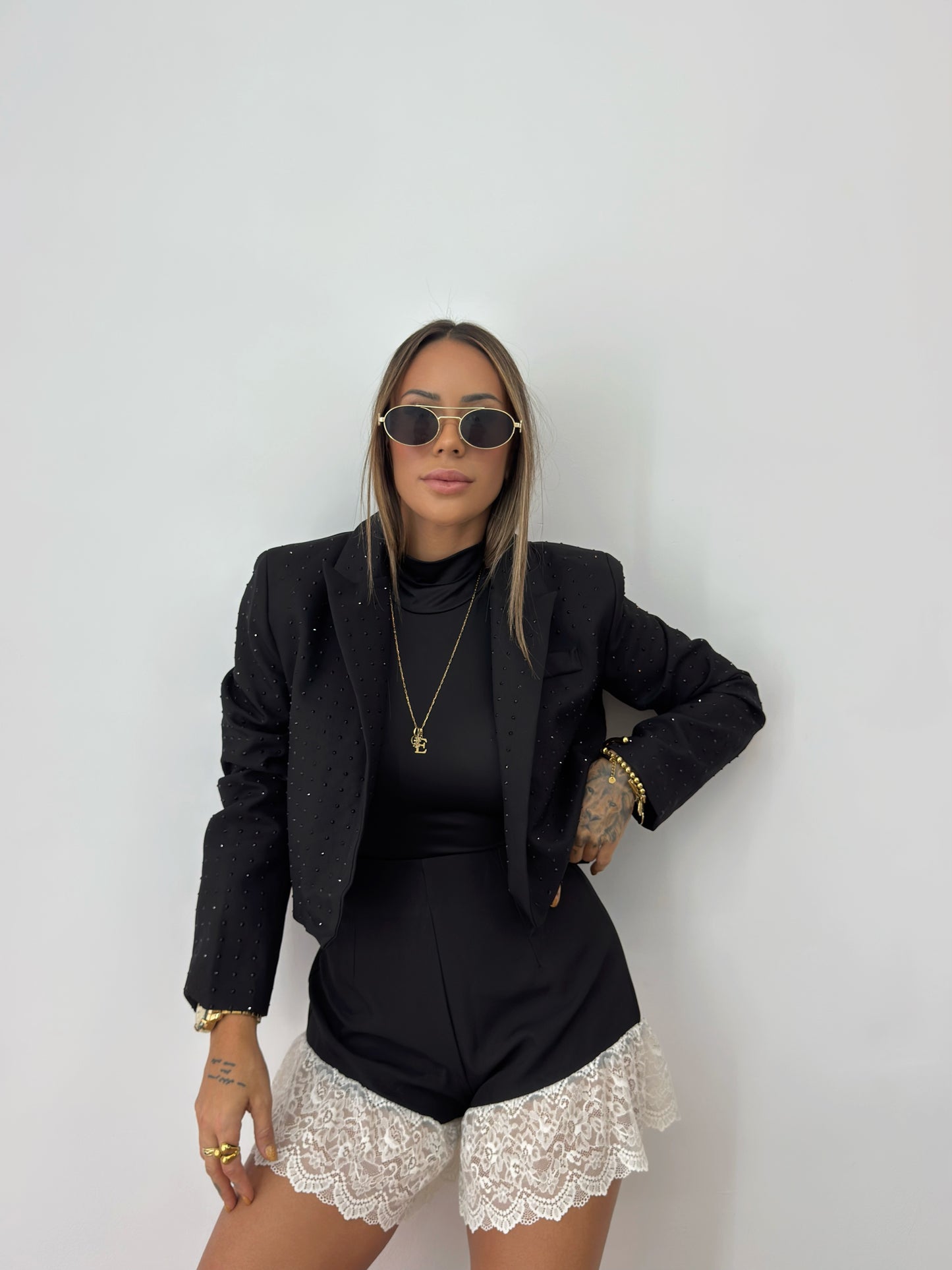 BLAZER CROPPED PREMIUM SHINNY