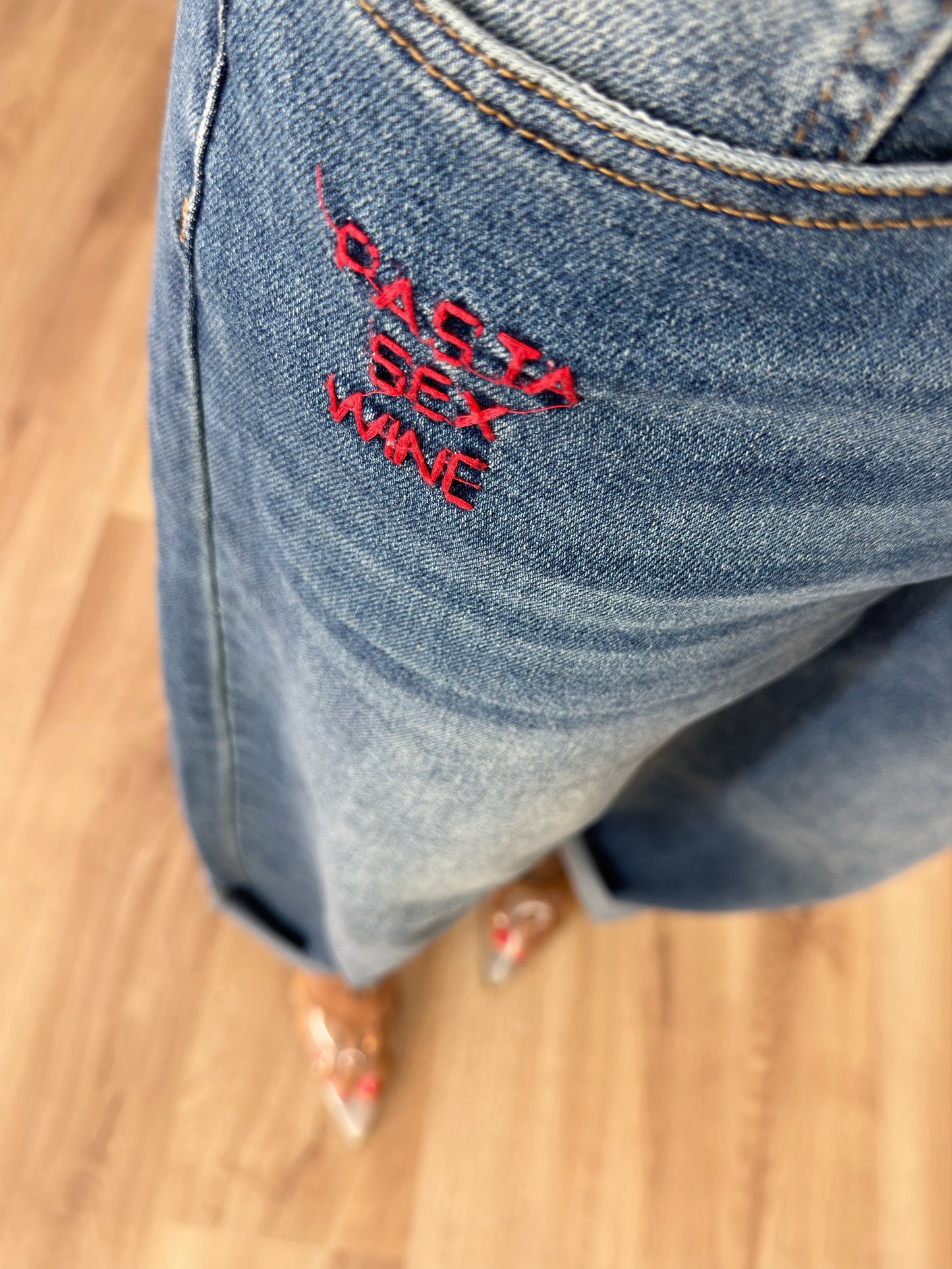 JEANS PREMIUM BAGGY WINE