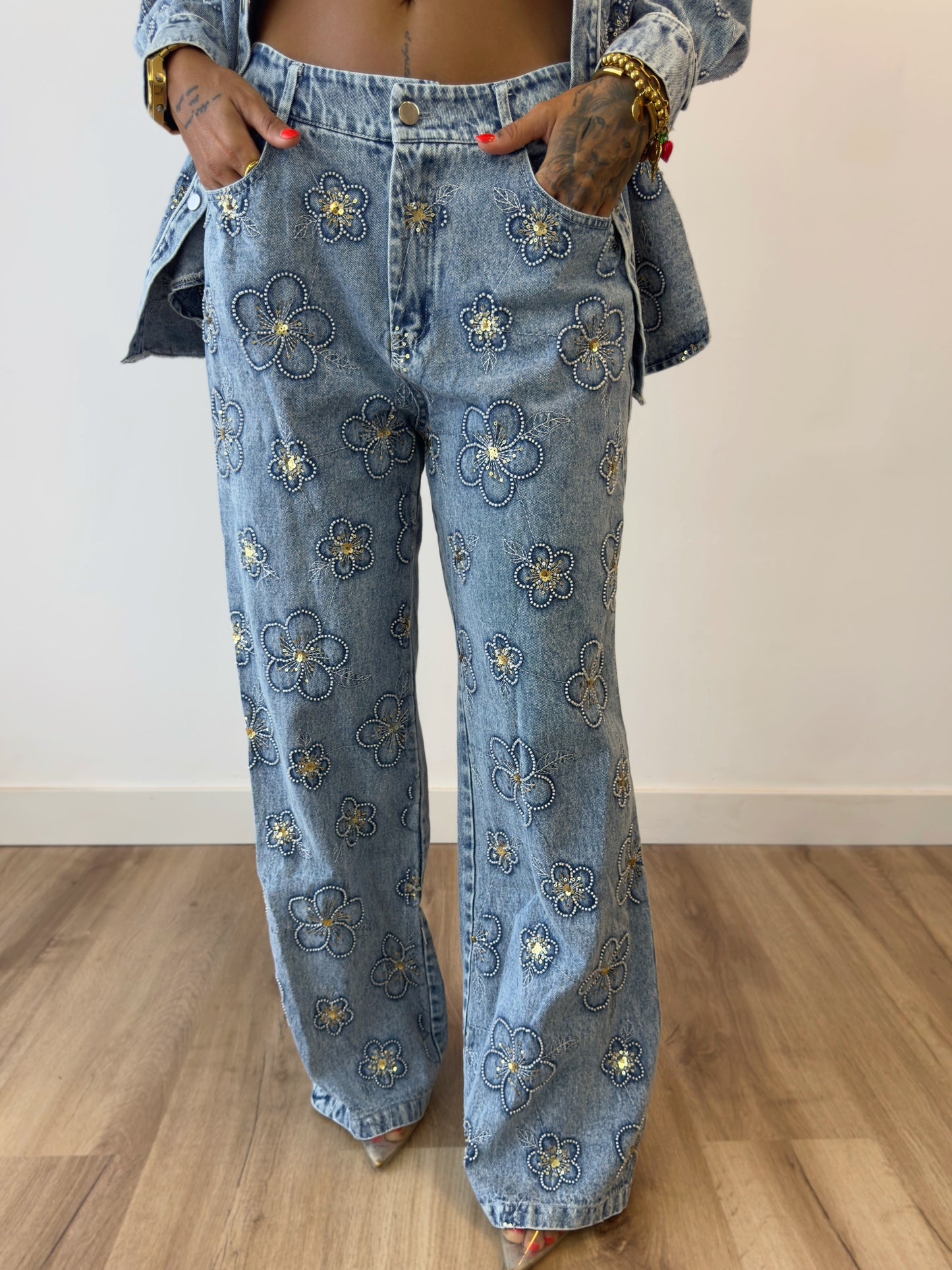 JEANS PREMIUM FLOWERS