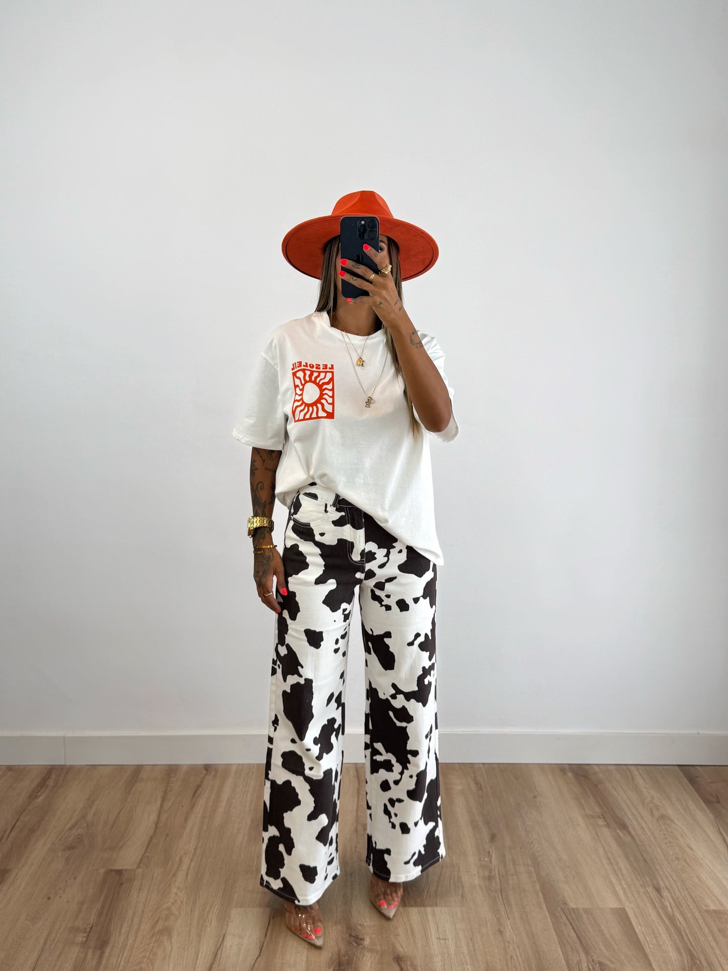 PANTALÓN WIDE LEG COW BROWN