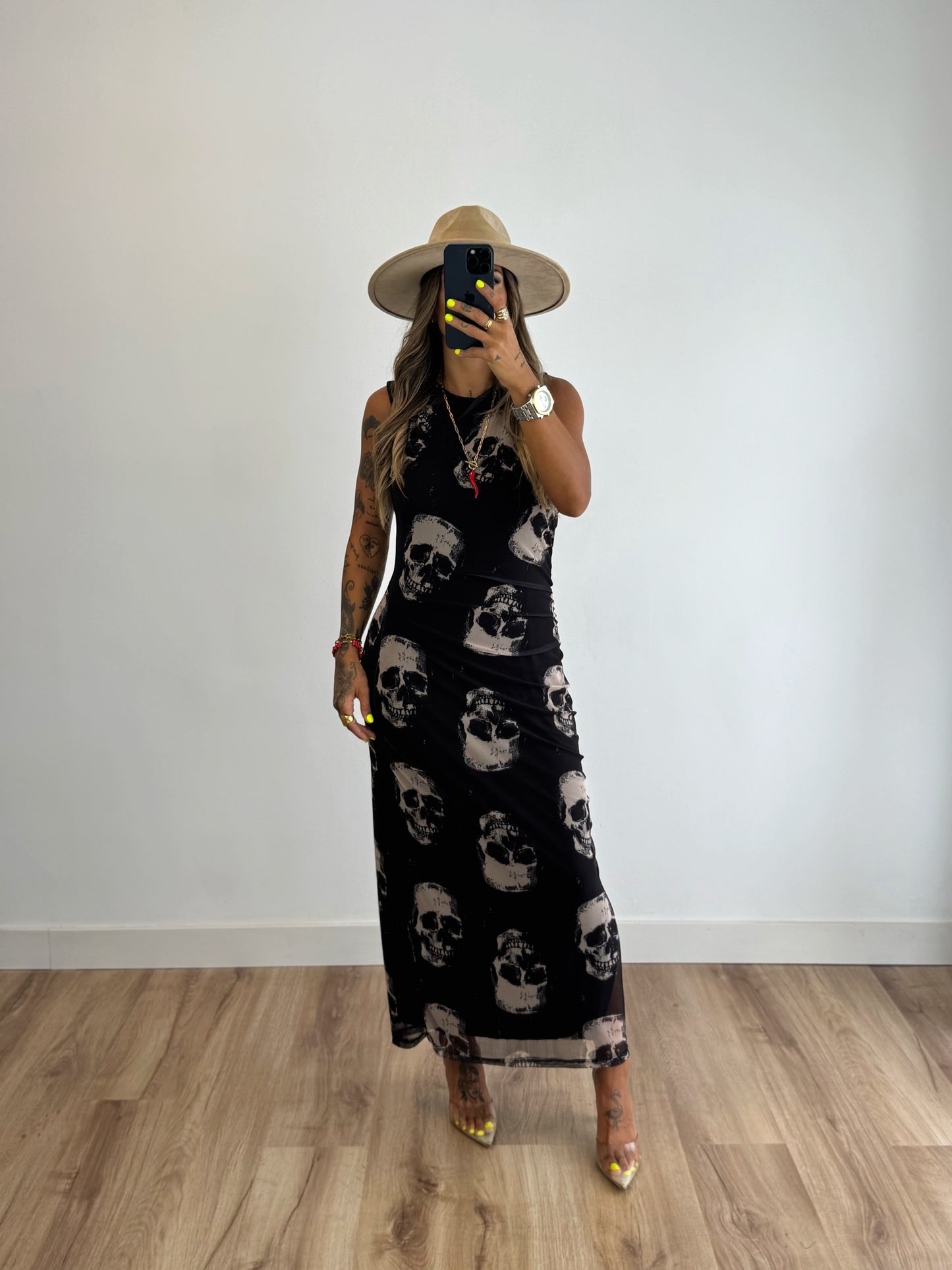 MAXI VESTIDO PREMIUM SKULL