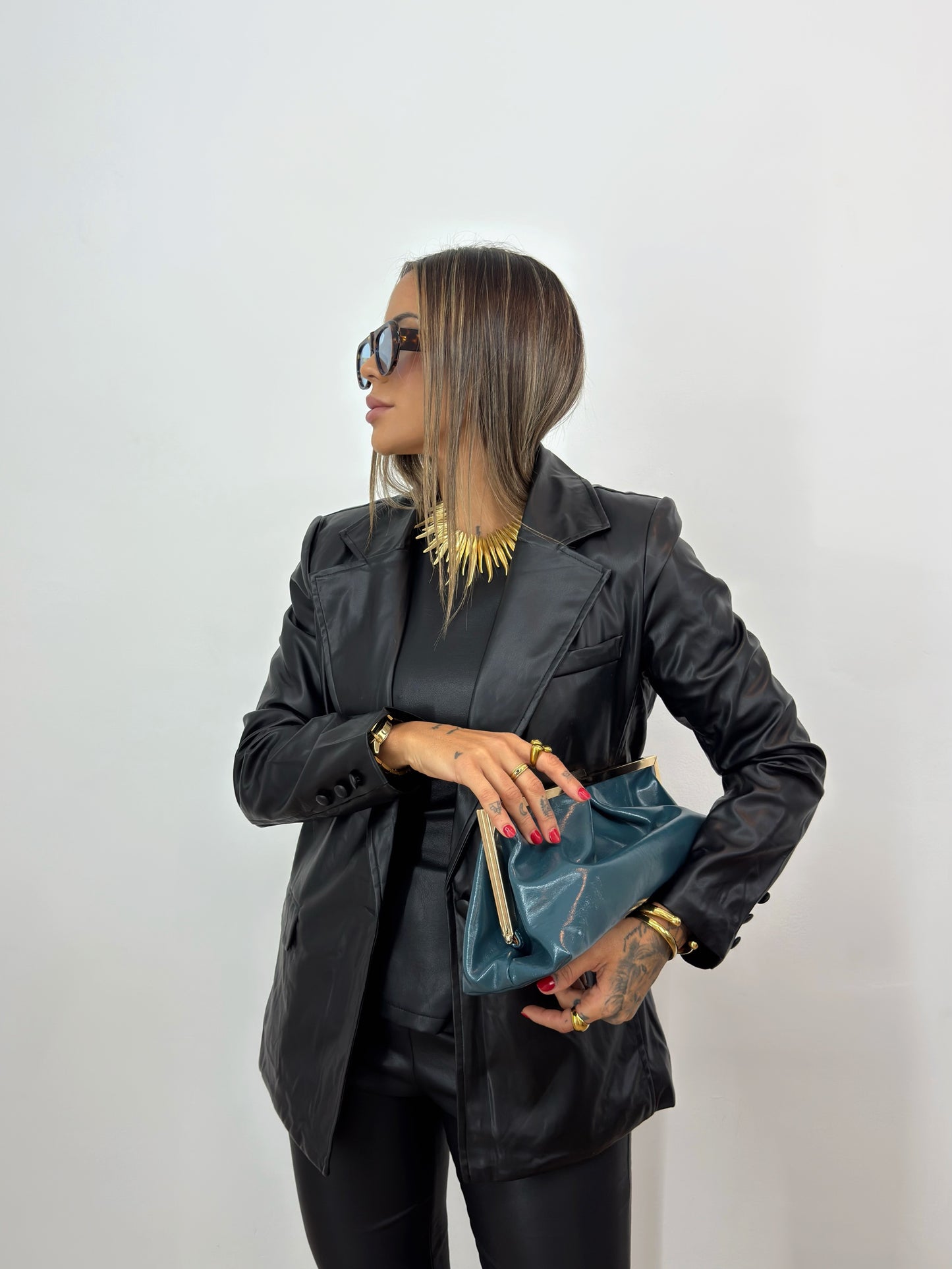 BLAZER PREMIUM ECO PIEL DROLE