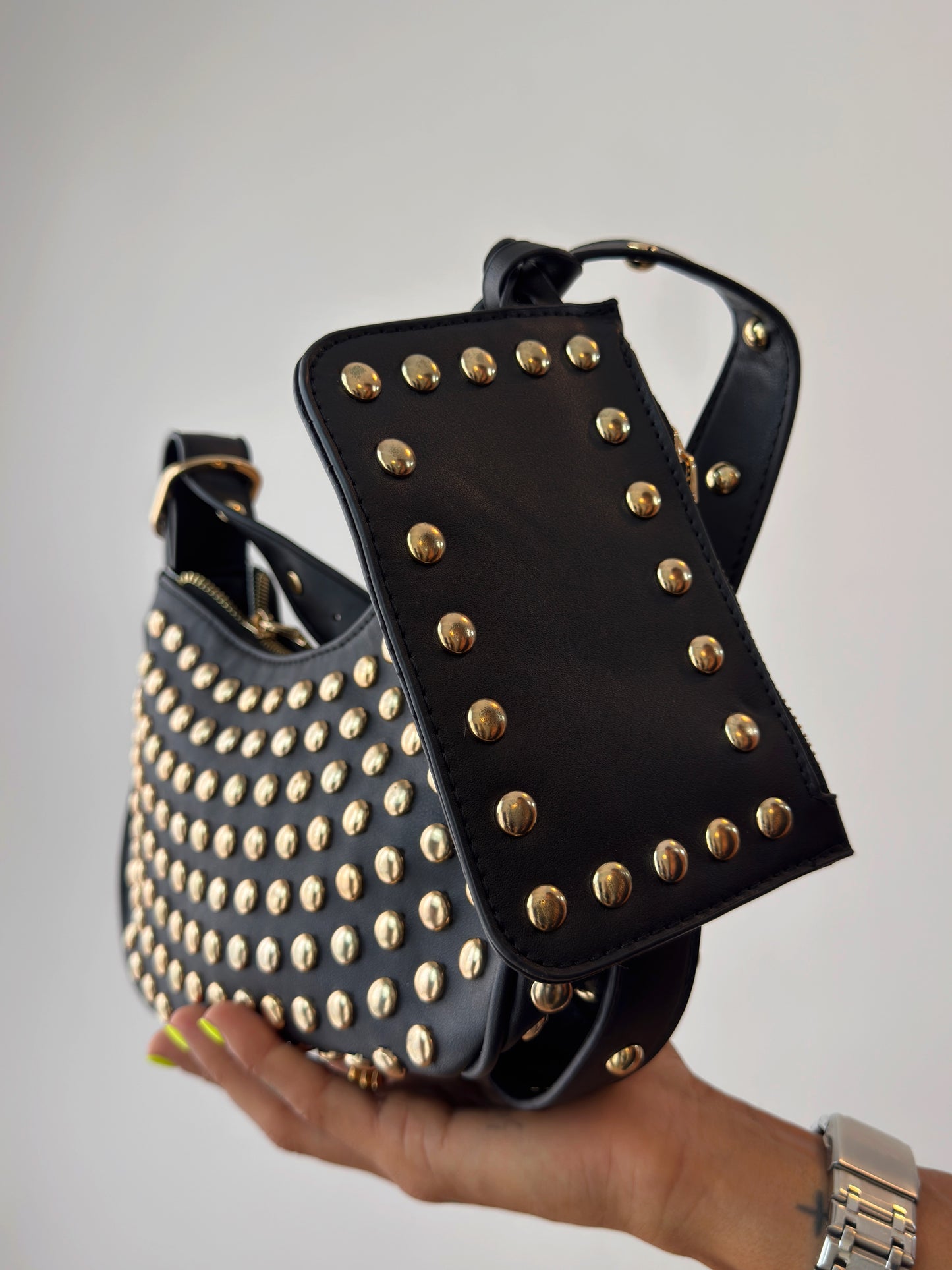 BOLSO GOLD TACHAS