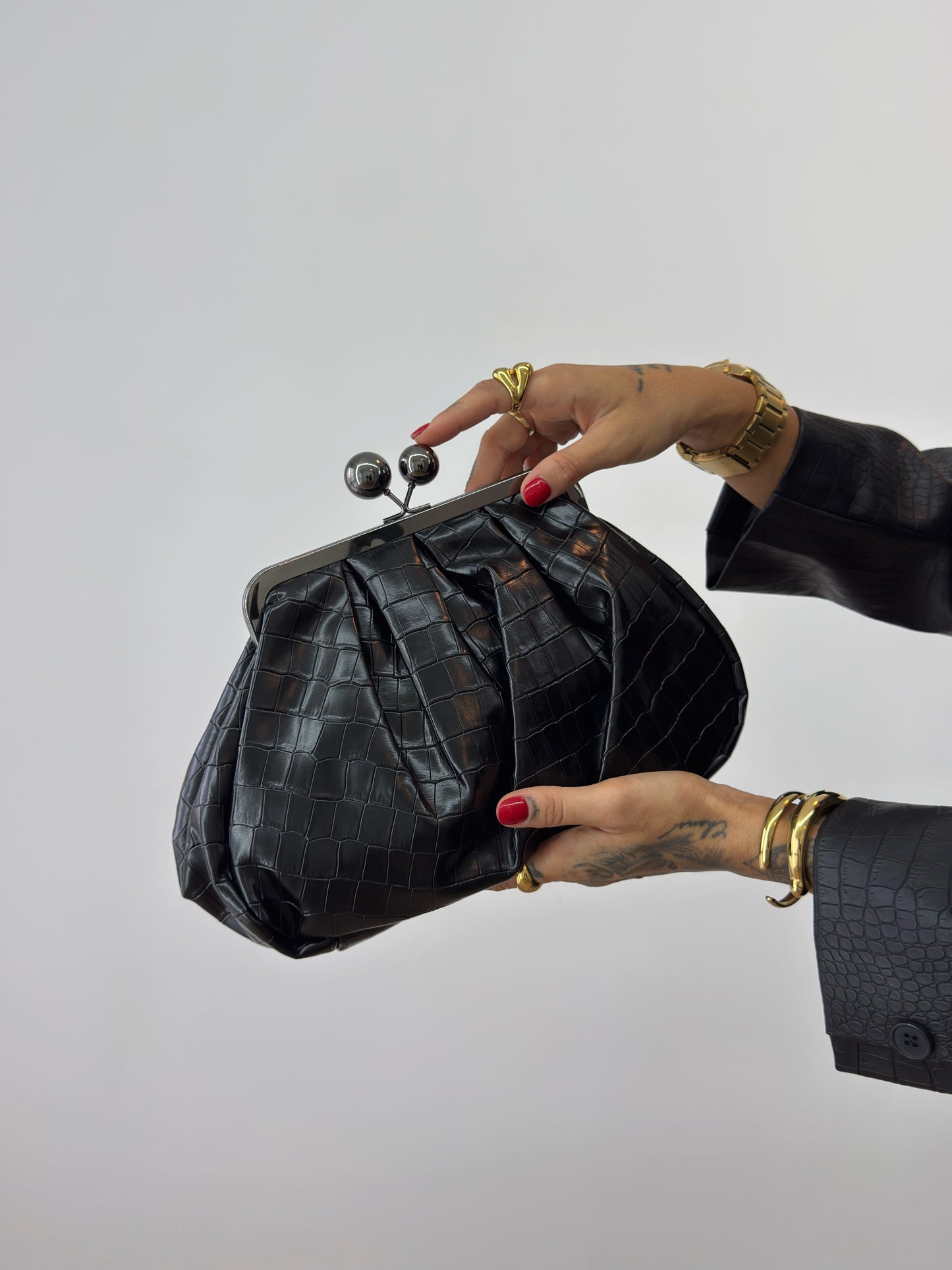 CLUTCH BLACK POLI