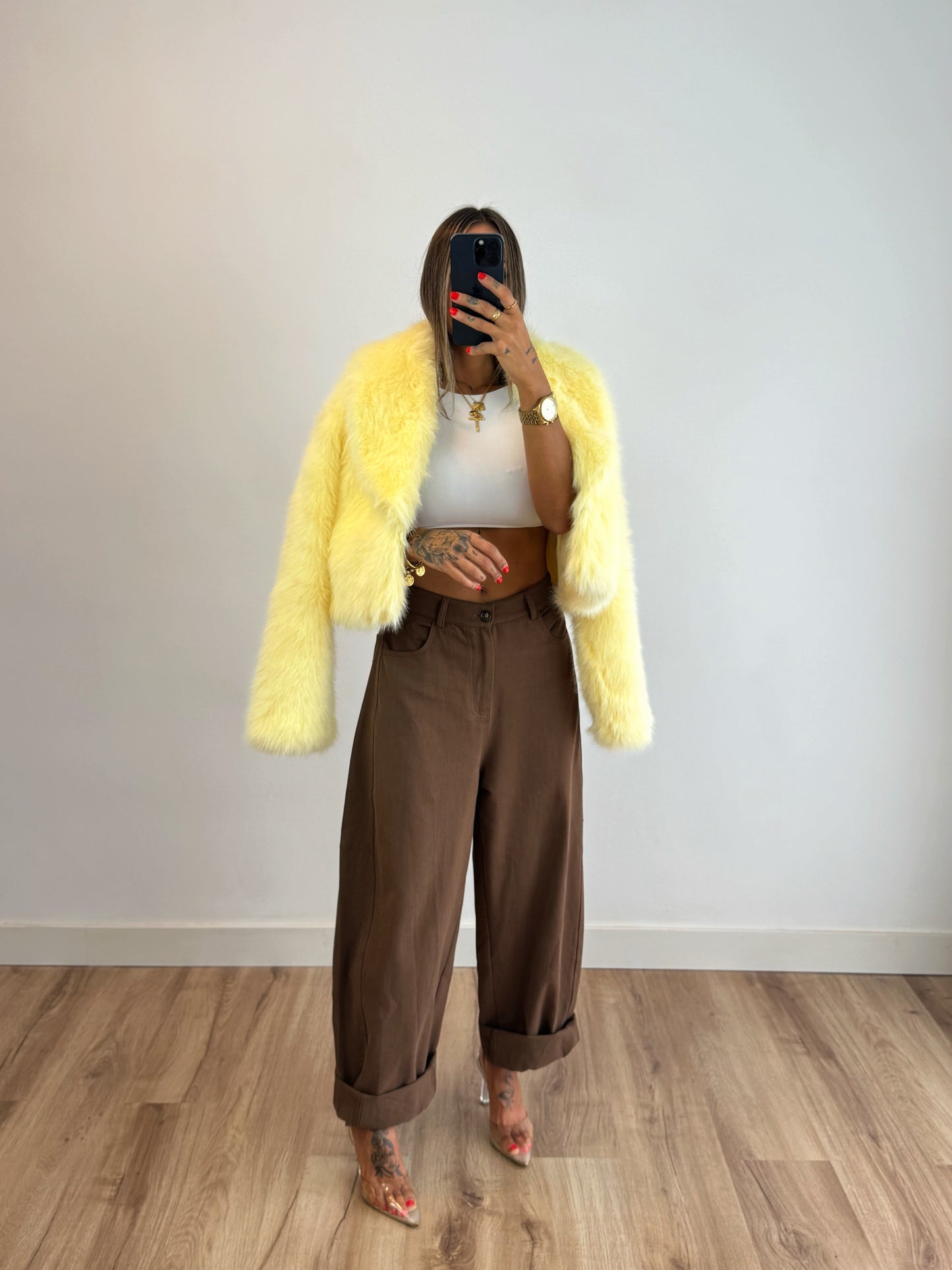 JEANS BALLOON BROWN