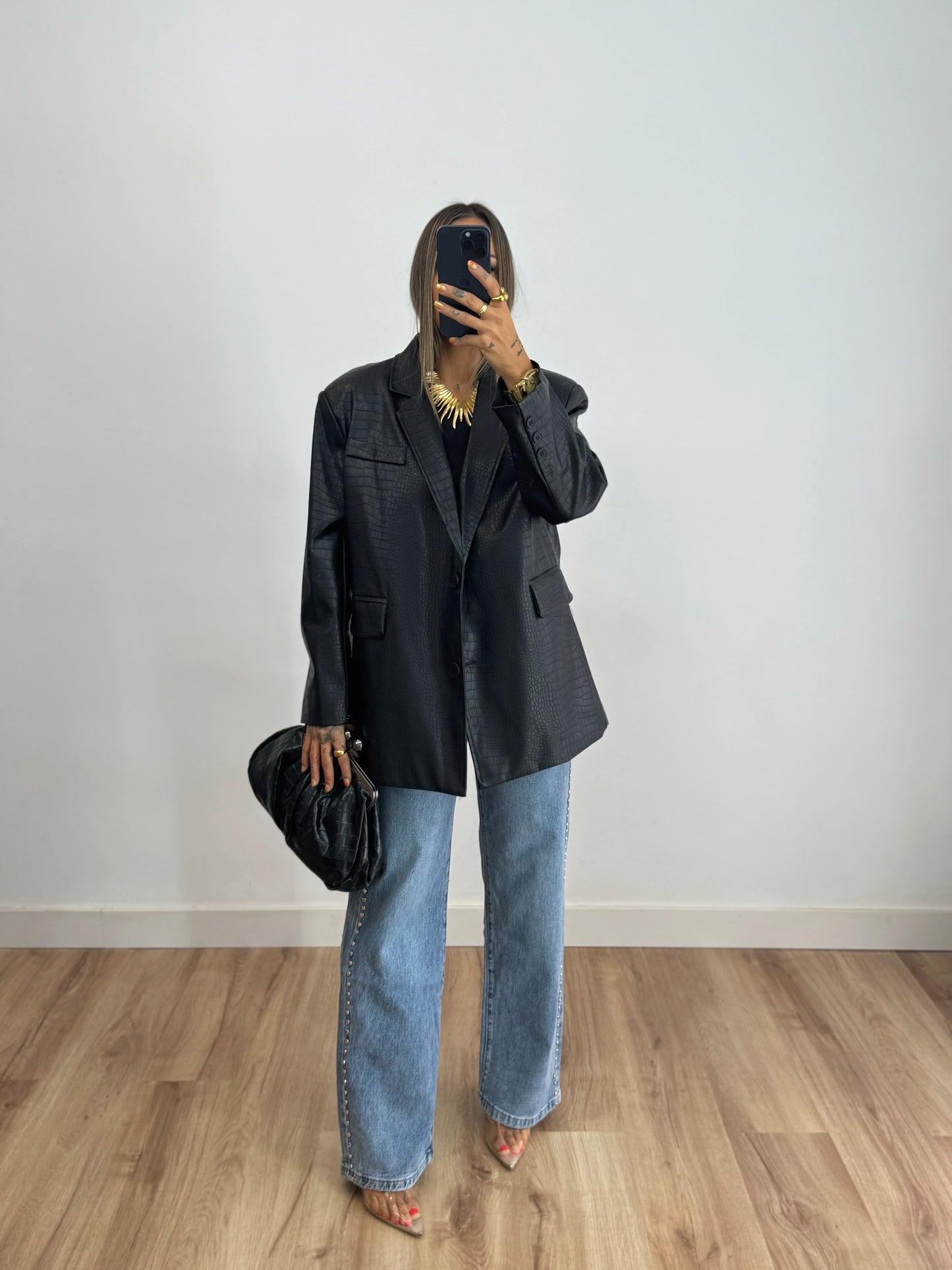 JEANS TACHAS BLUE