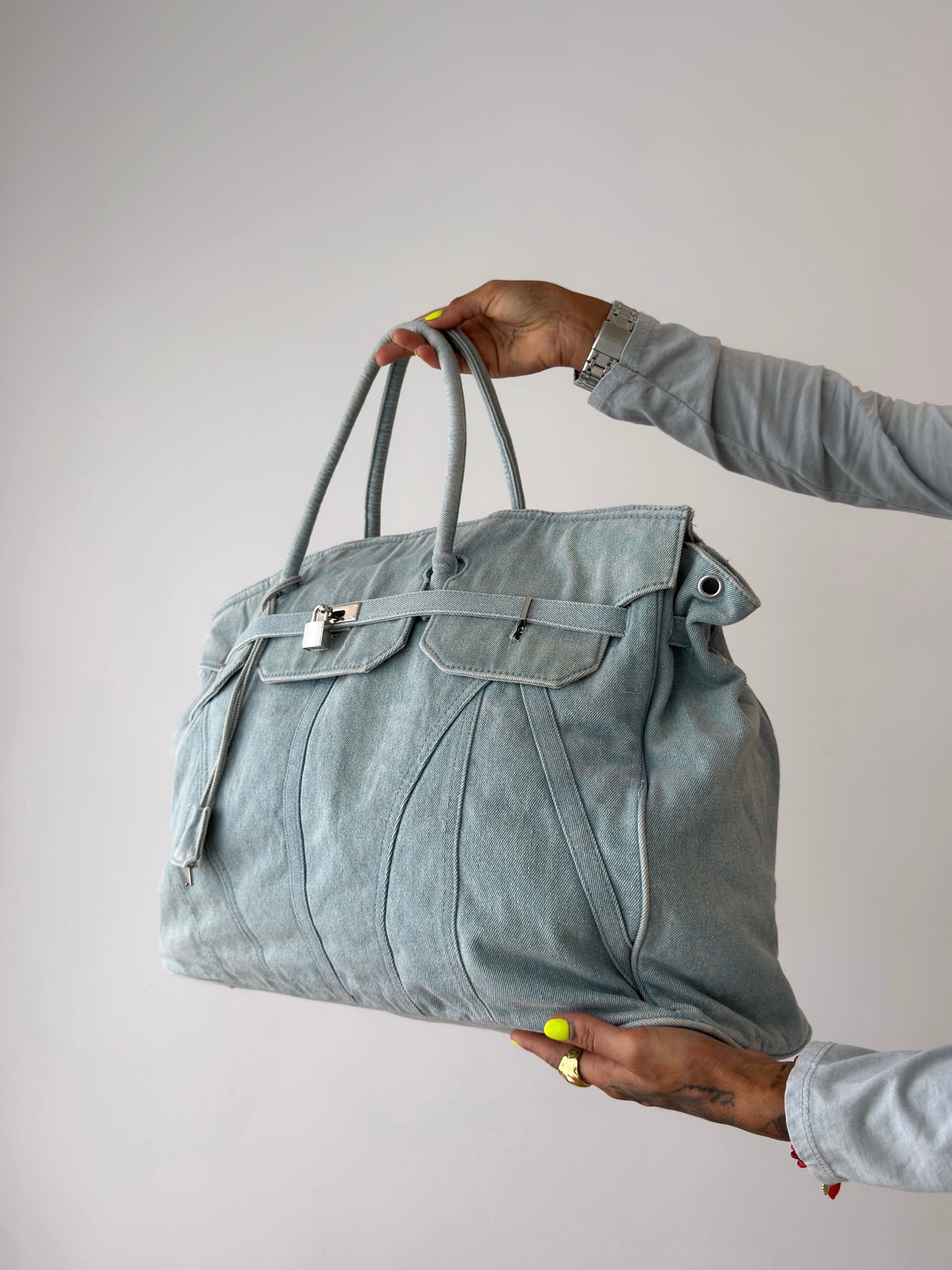 MAXI BOLSO DE VIAJE PREMIUM DENIM
