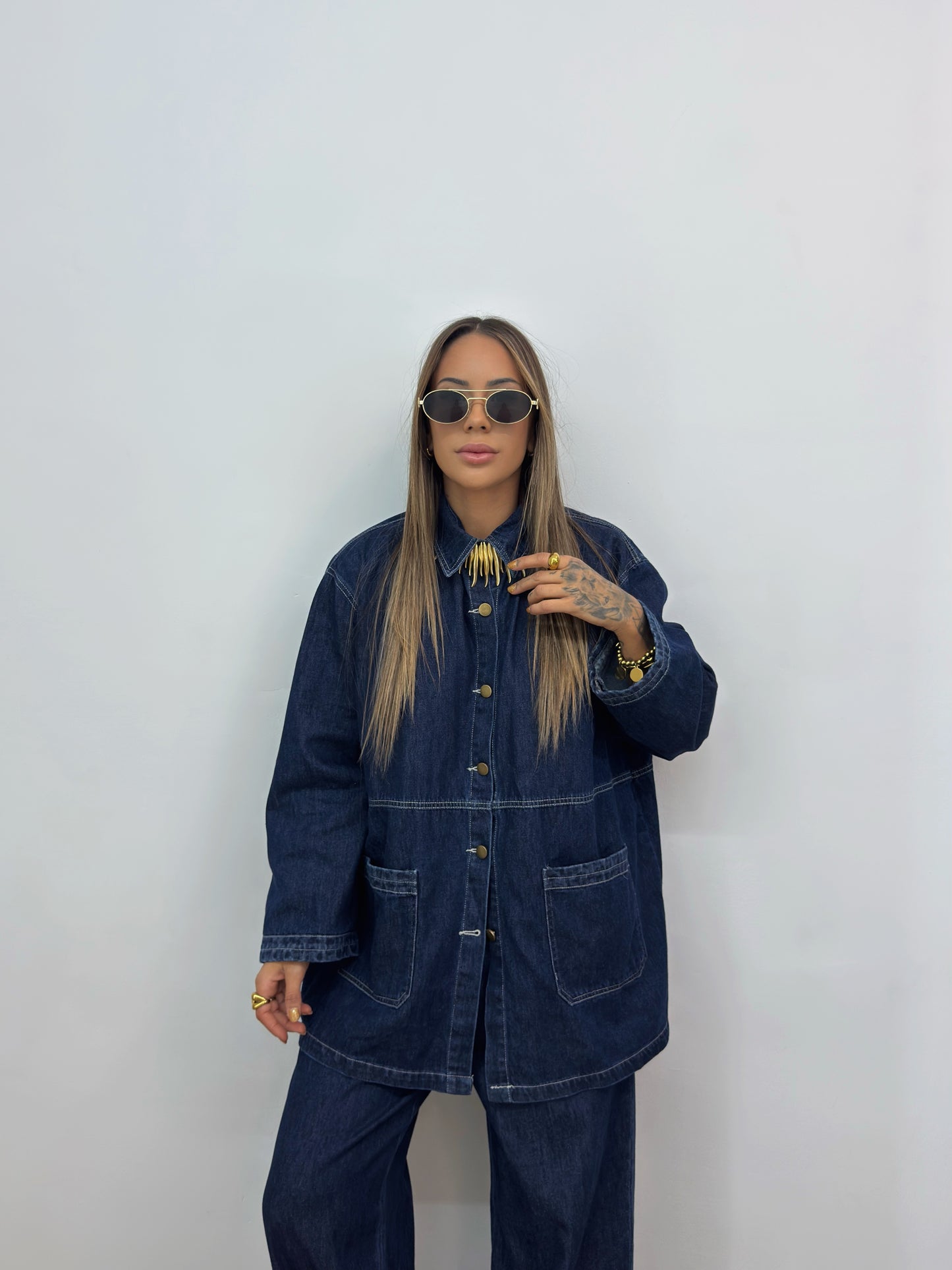 CONJUNTO OVERSIZE PREMIUM DENIM FIORE