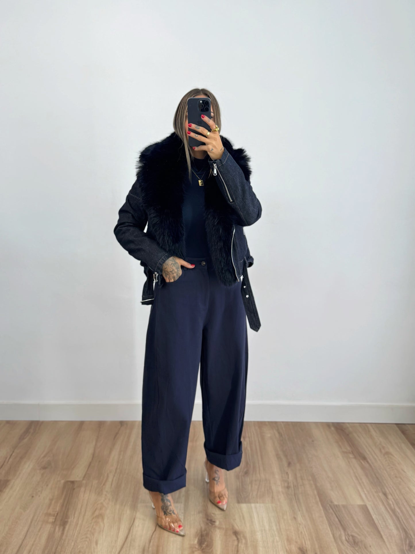 JEANS BALLOON DARK BLUE