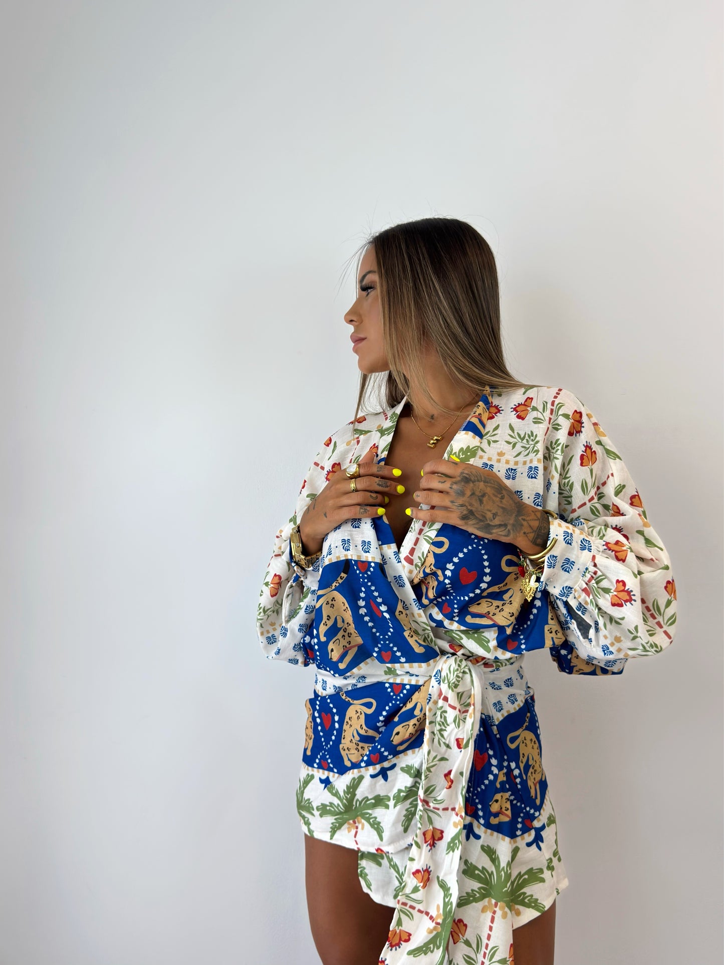 VESTIDO LINO BLUE JAGUAR