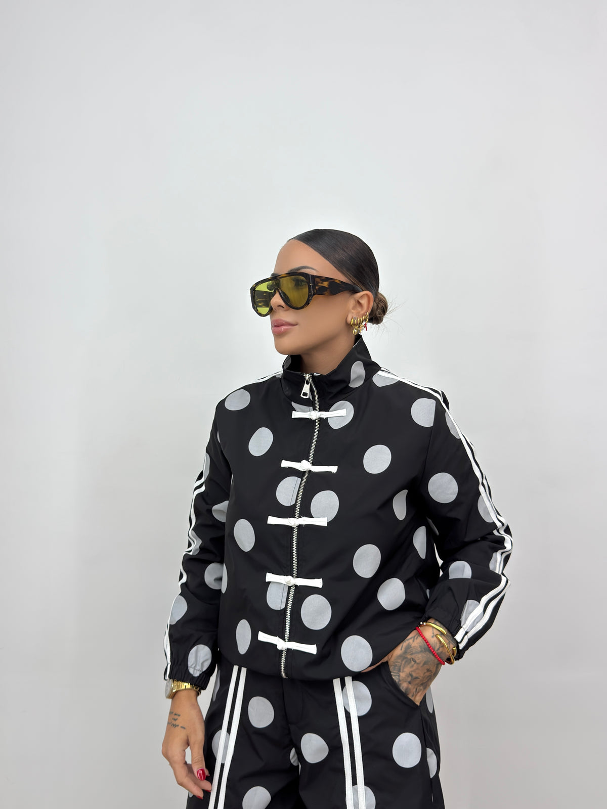 CONJUNTO TECHNICAL POLKA BLACK