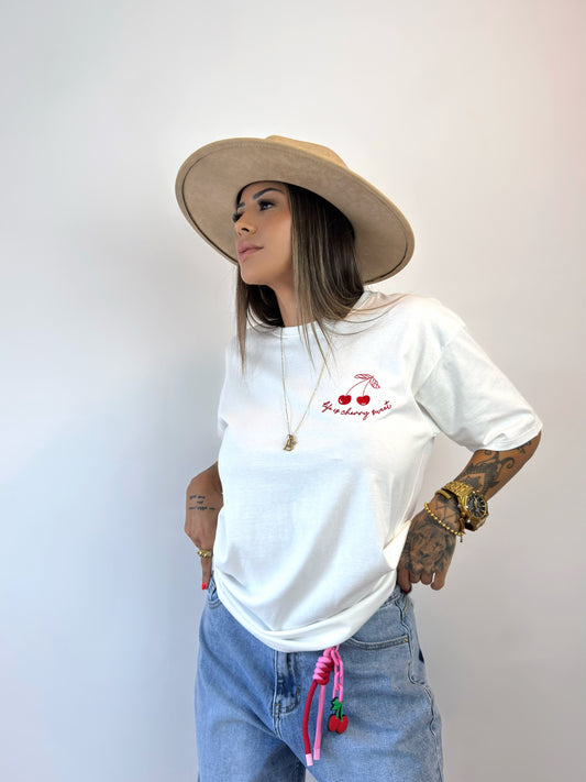CAMISETA OVER CHERRY