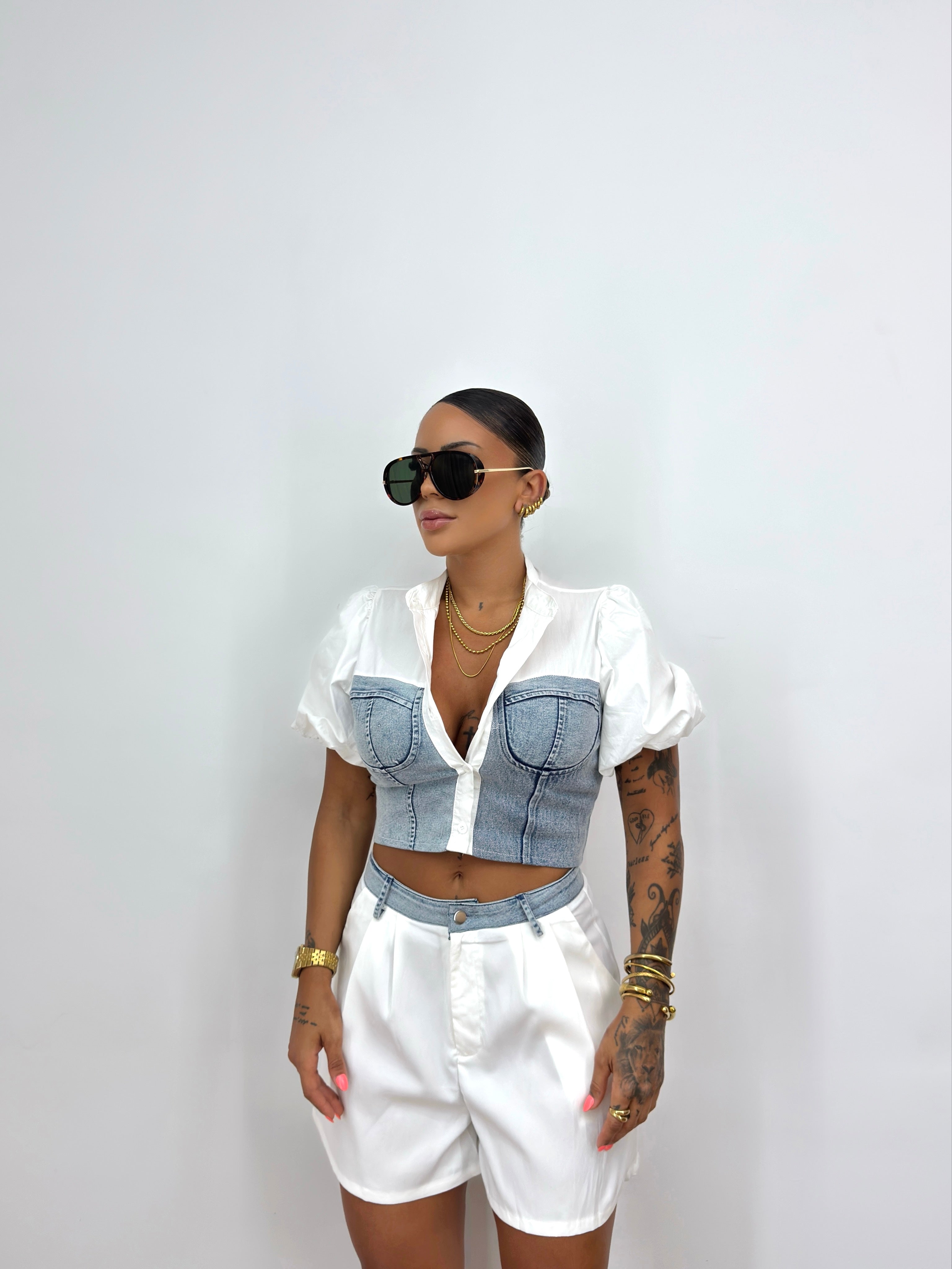 CONJUNTO PREMIUM COMBI DENIM