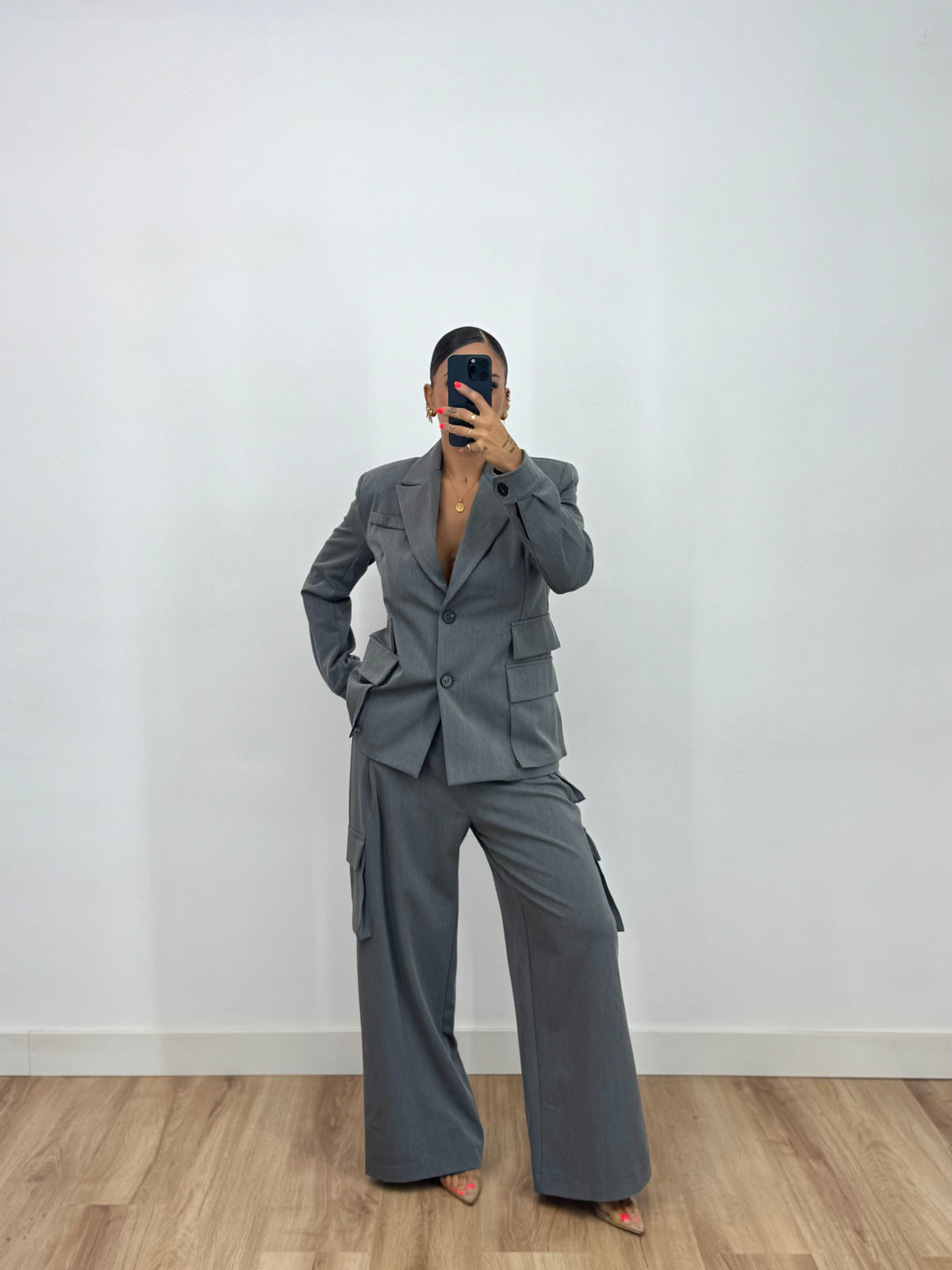 PANTALÓN CARGO GREY LUMINA