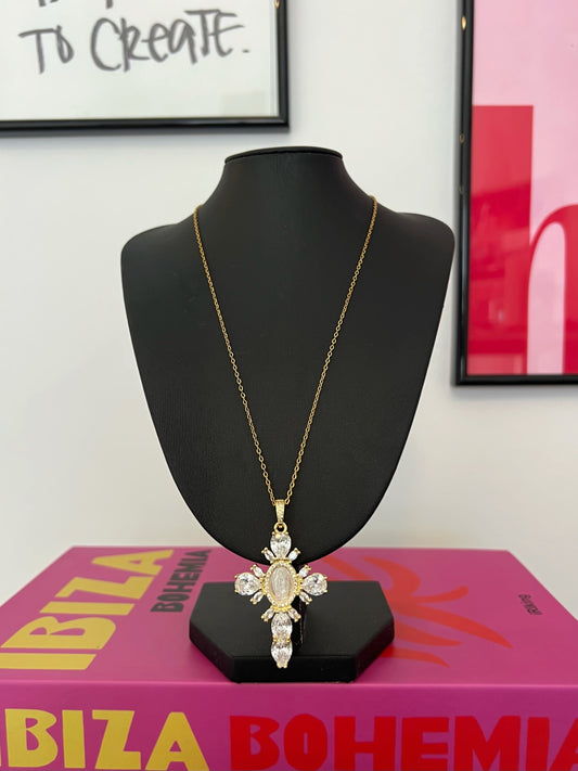 COLLAR VIRGIN CROSS