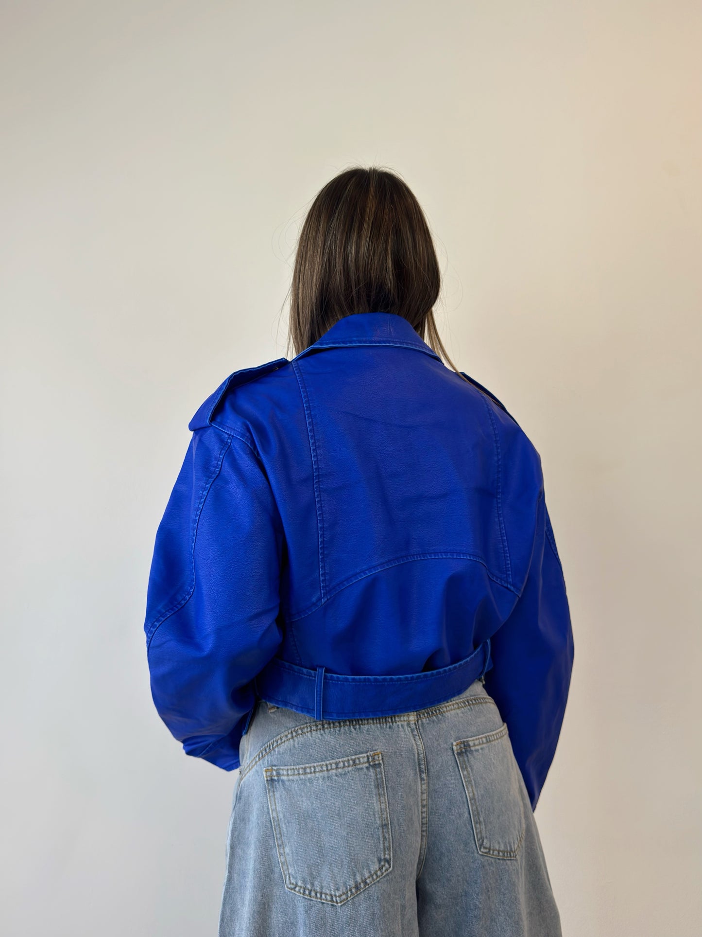 BIKER CROPPED PREMIUM NUBA