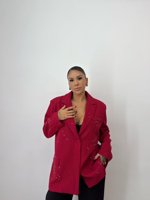 BLAZER OVER PREMIUM RED SHINNY