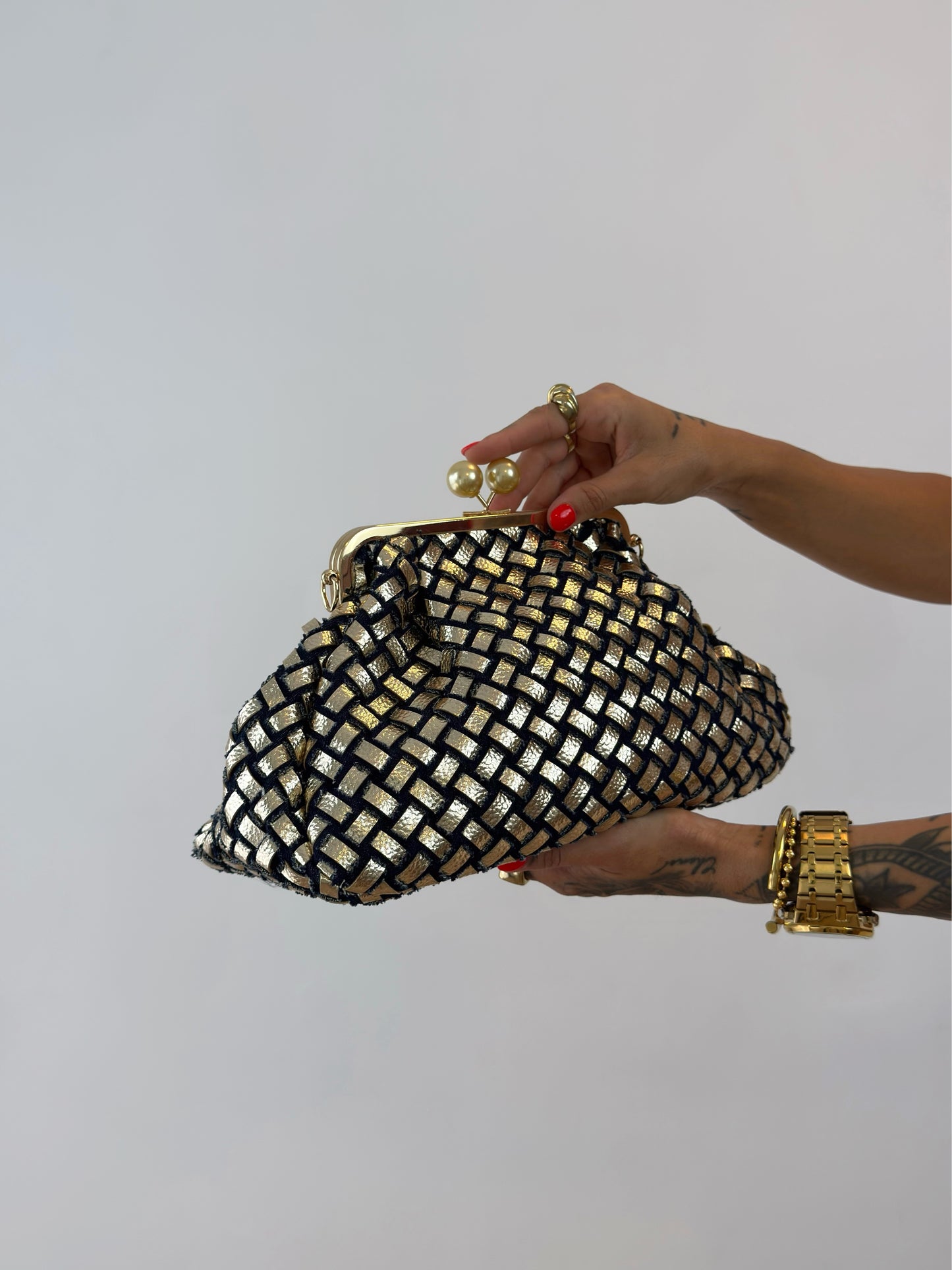 BOLSO DENIM GOLD