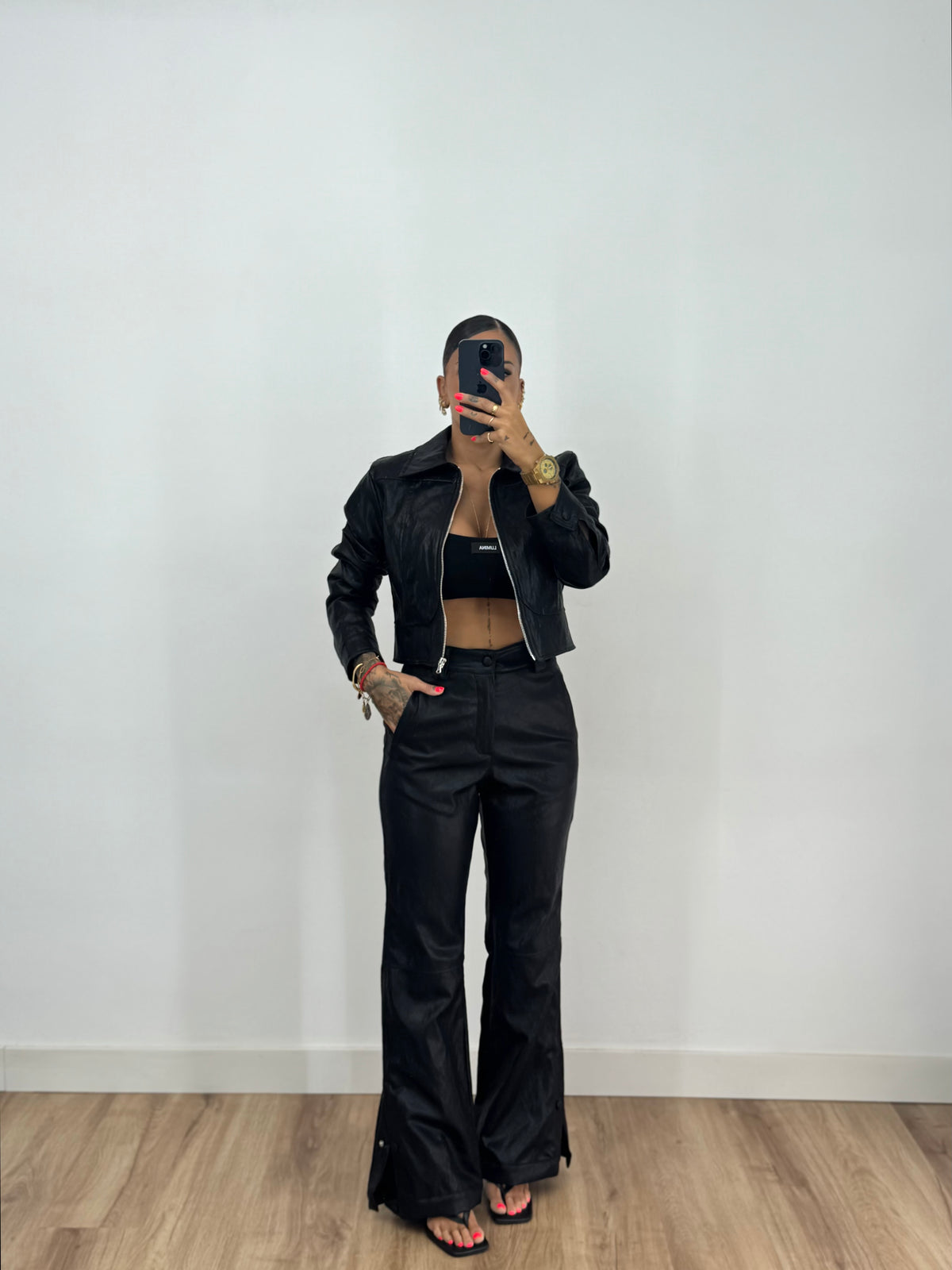 PANTALÓN ECO PIEL LUMINA