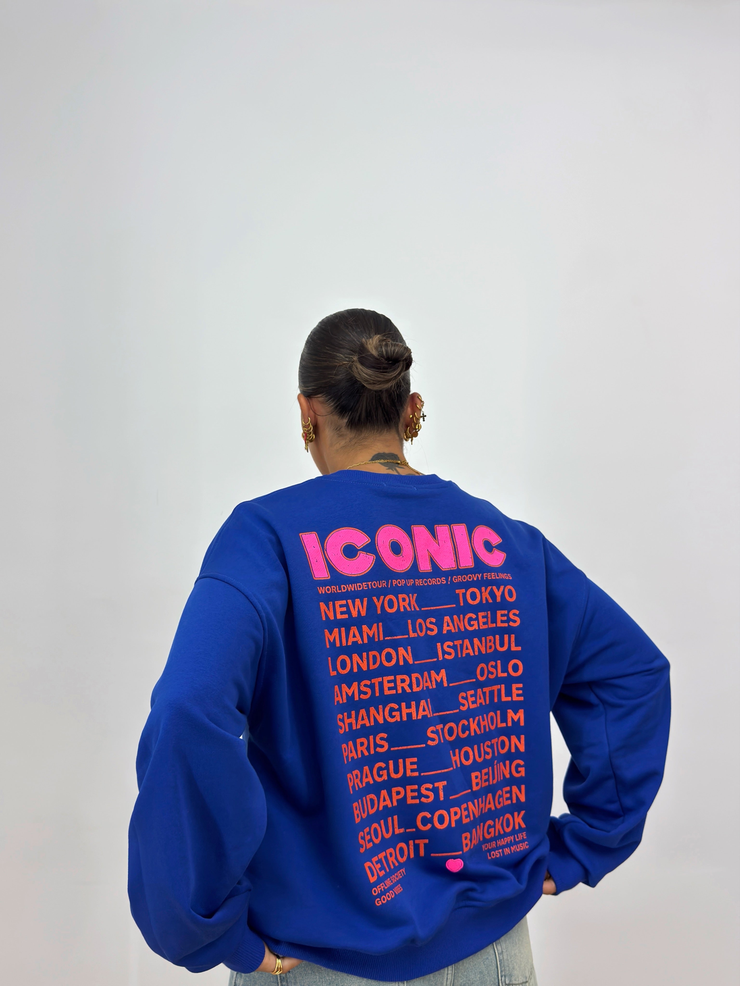 SUDADERA PREMIUM ICONIC BLUE NAVY