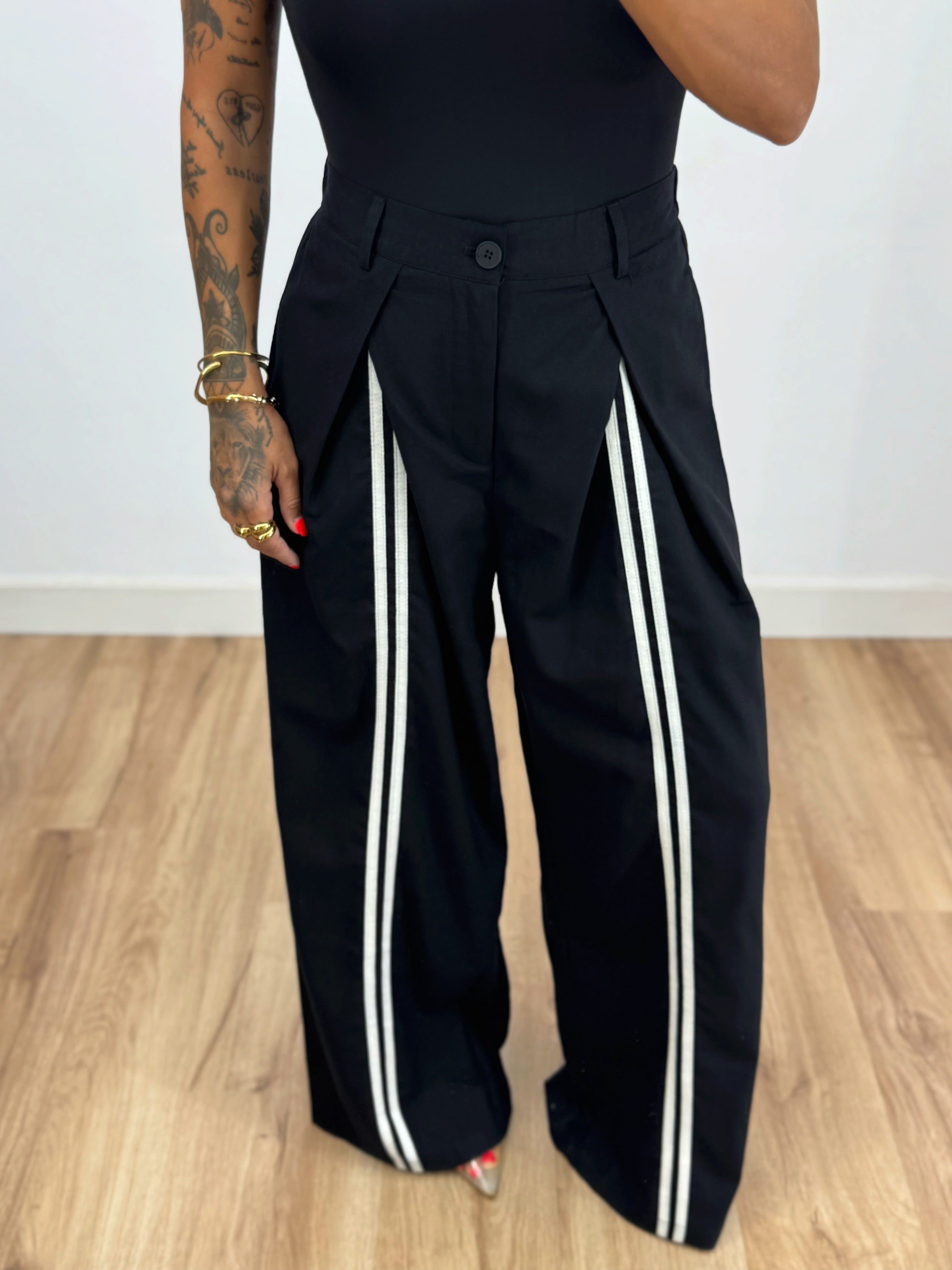 PANTALÓN PREMIUM PURO LINO ADD BLACK