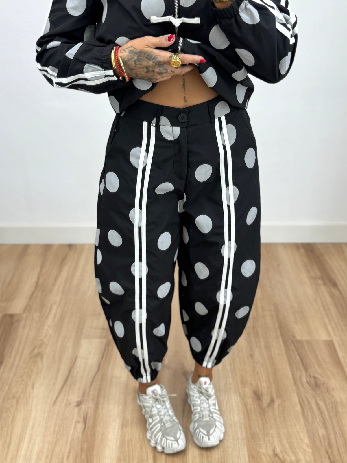 CONJUNTO TECHNICAL POLKA BLACK