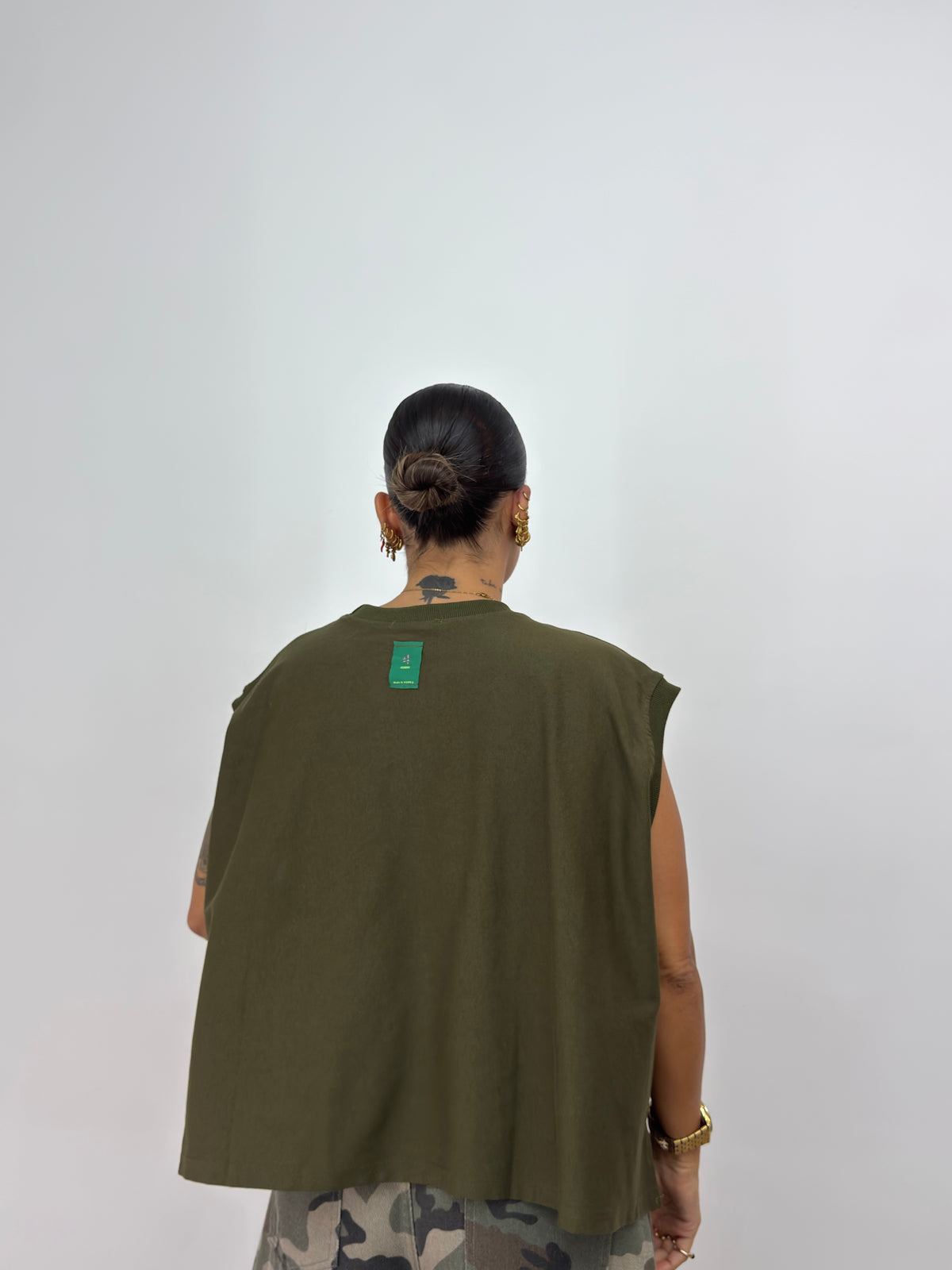 CAMISETA OVER GREEN ARMY