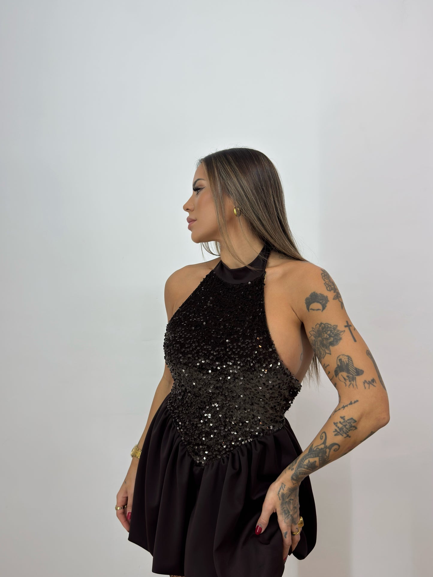 VESTIDO ARLETH CHOCO