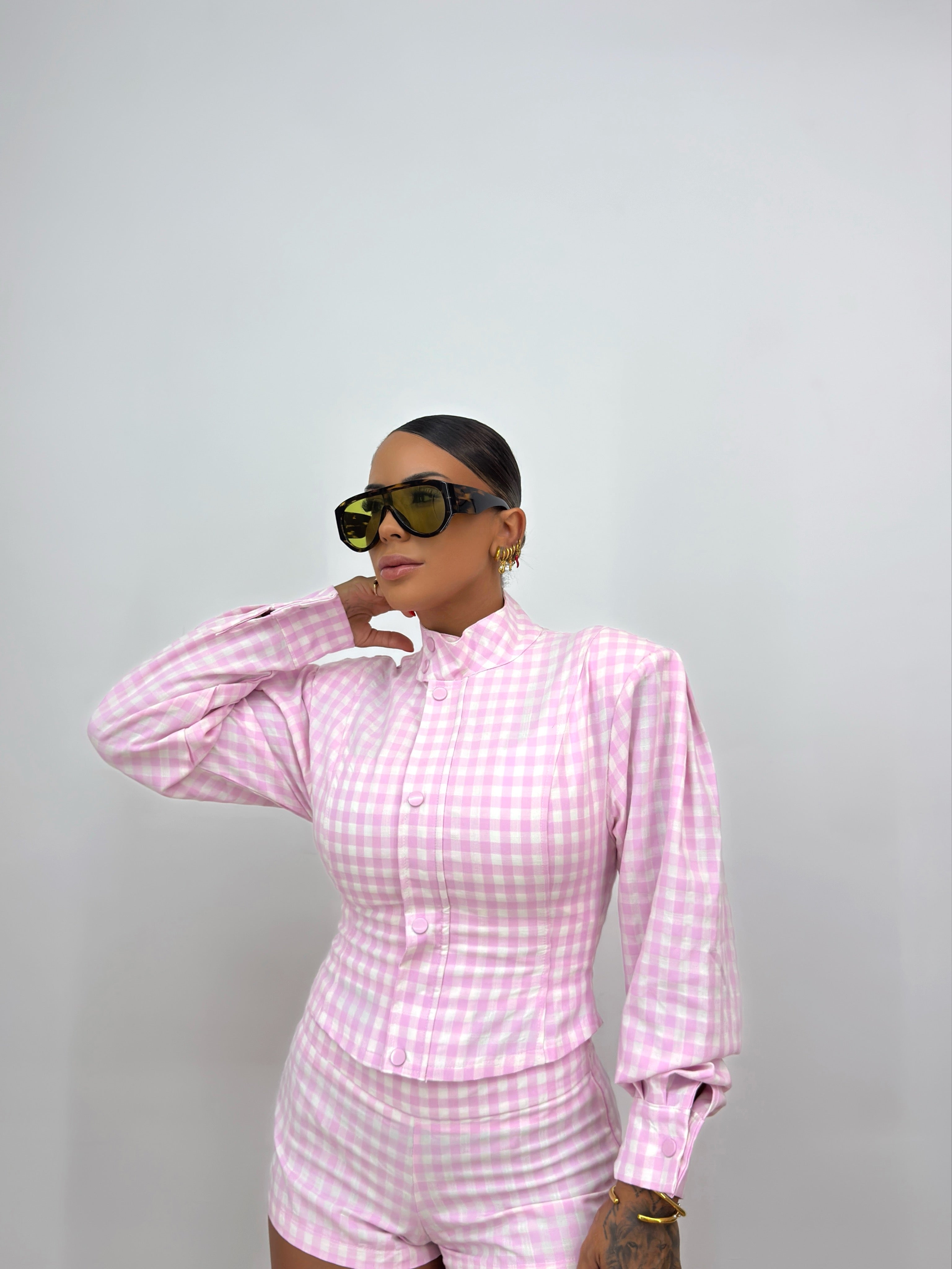 CONJUNTO PREMIUM BABY PINK VICHY