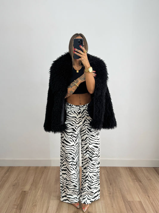 JEANS WIDE LEG ZEBRA
