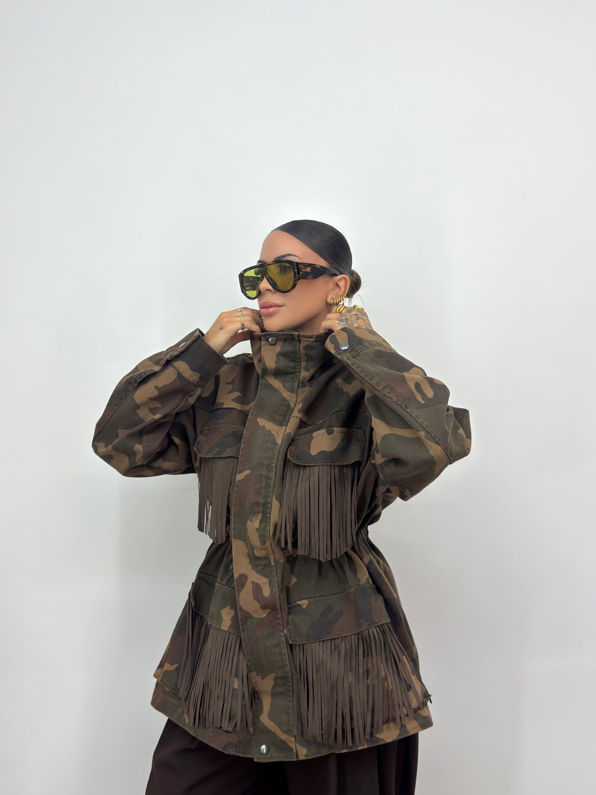 CHAQUETA DENIM CAMO LUMINA