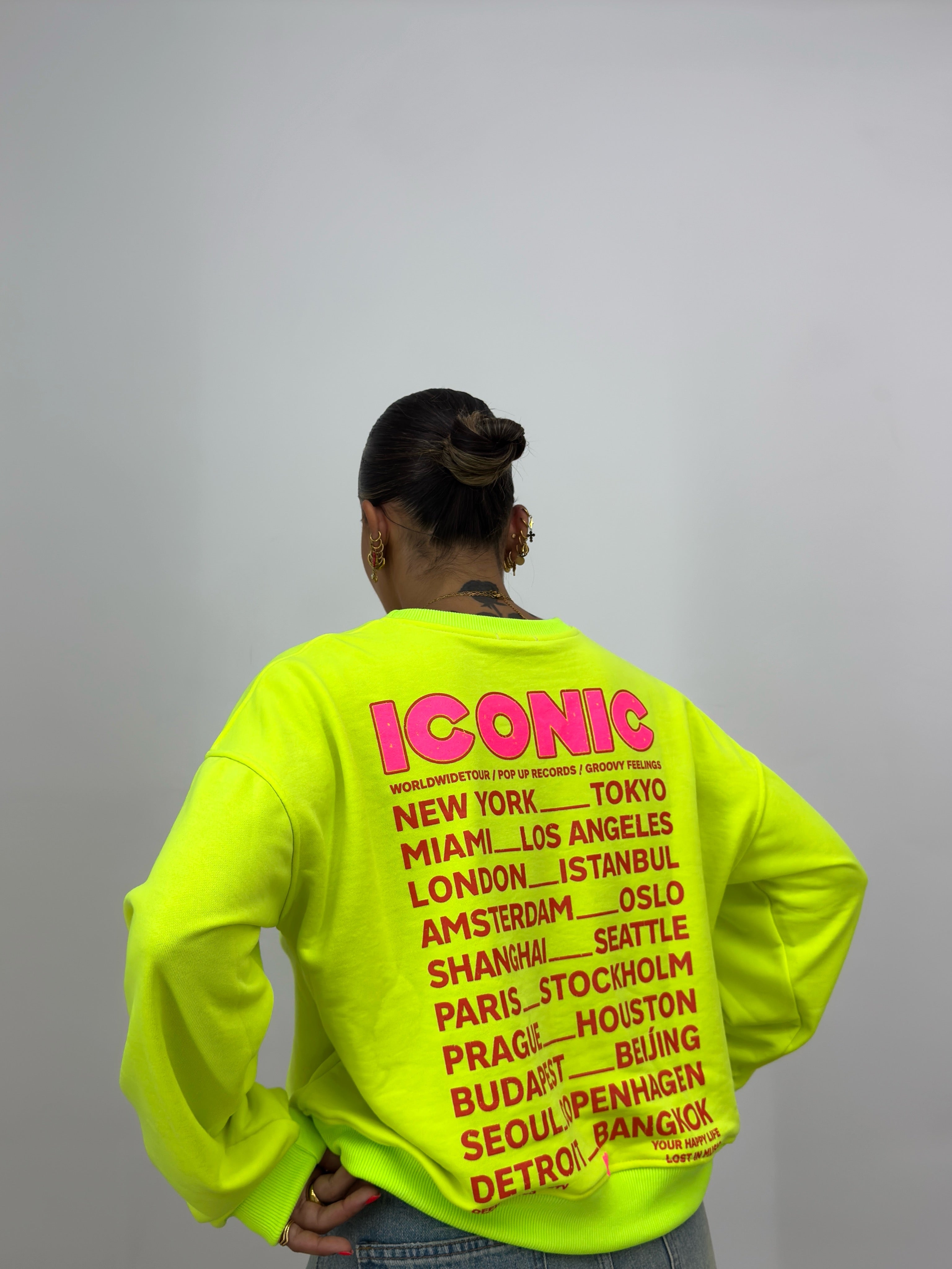 SUDADERA PREMIUM ICONIC FLÚOR