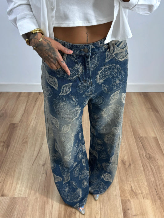 JEANS PREMIUM PAISLEY SHINNY