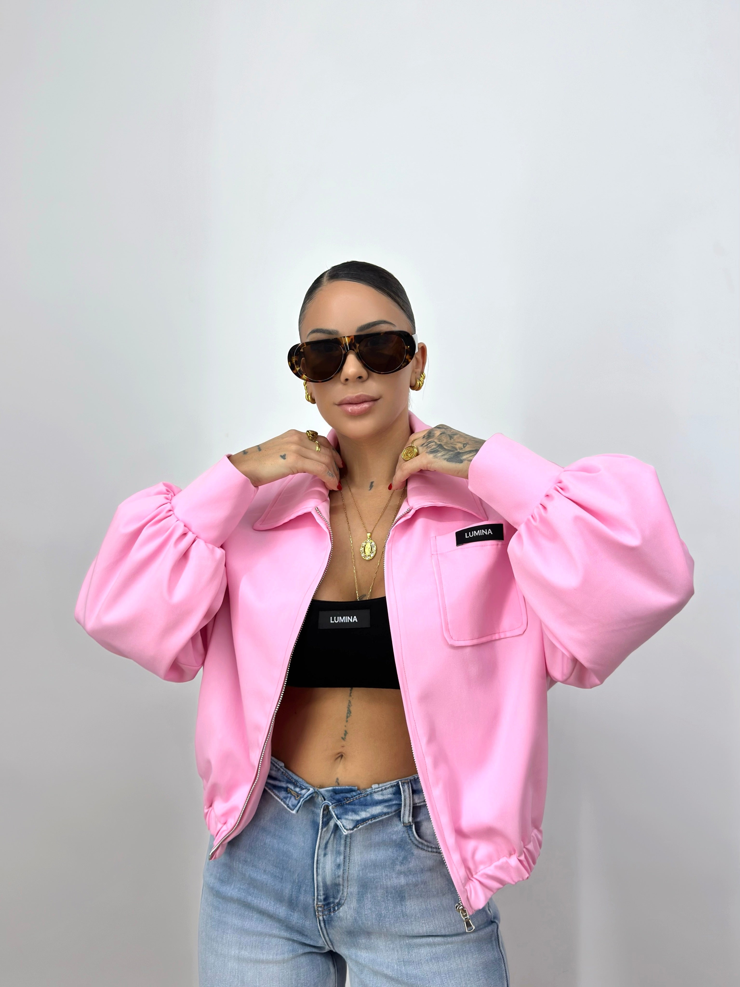 BOMBER BABY PINK LUMINA