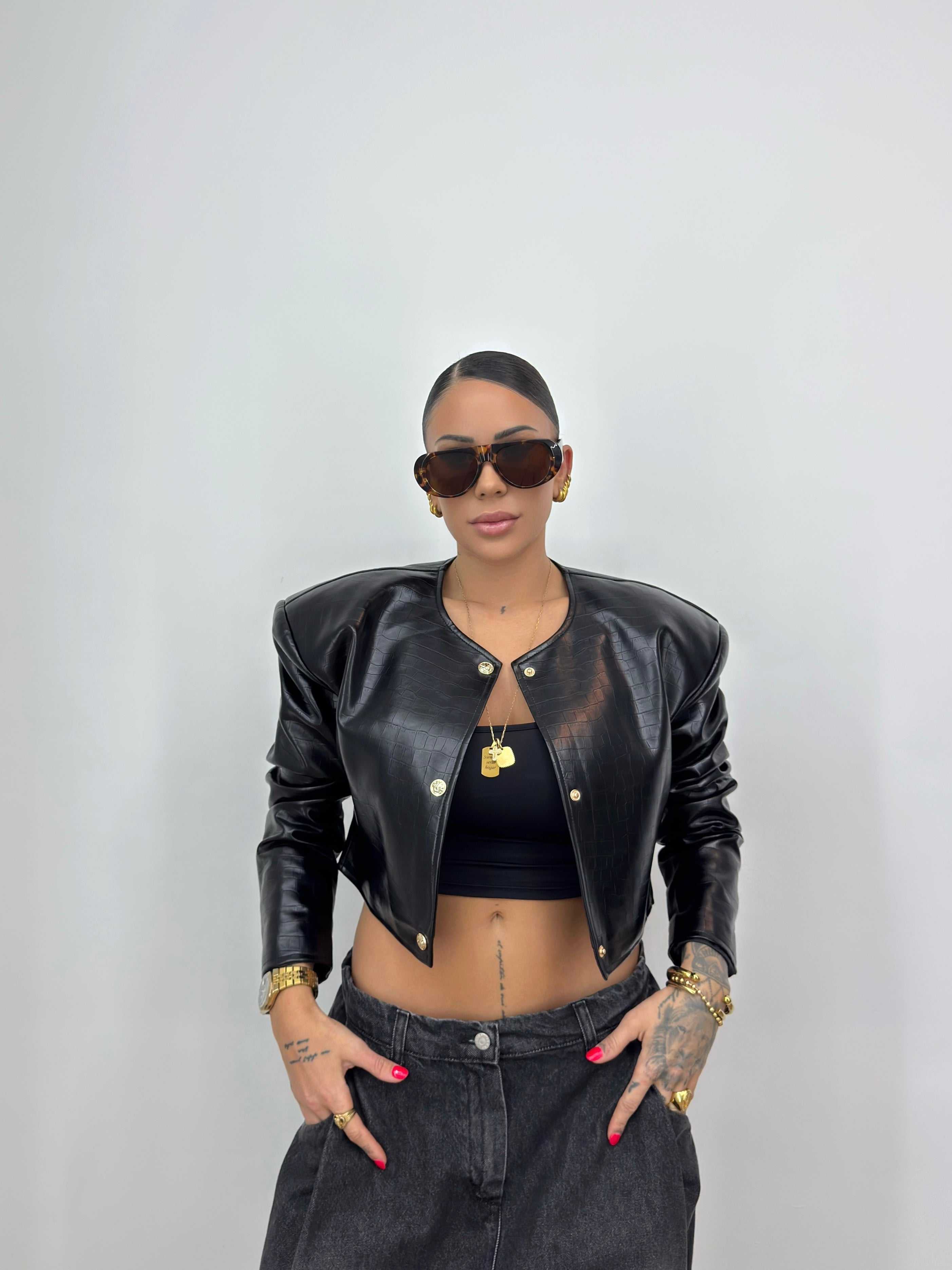 CHAQUETA CROPPED PREMIUM BLAKE