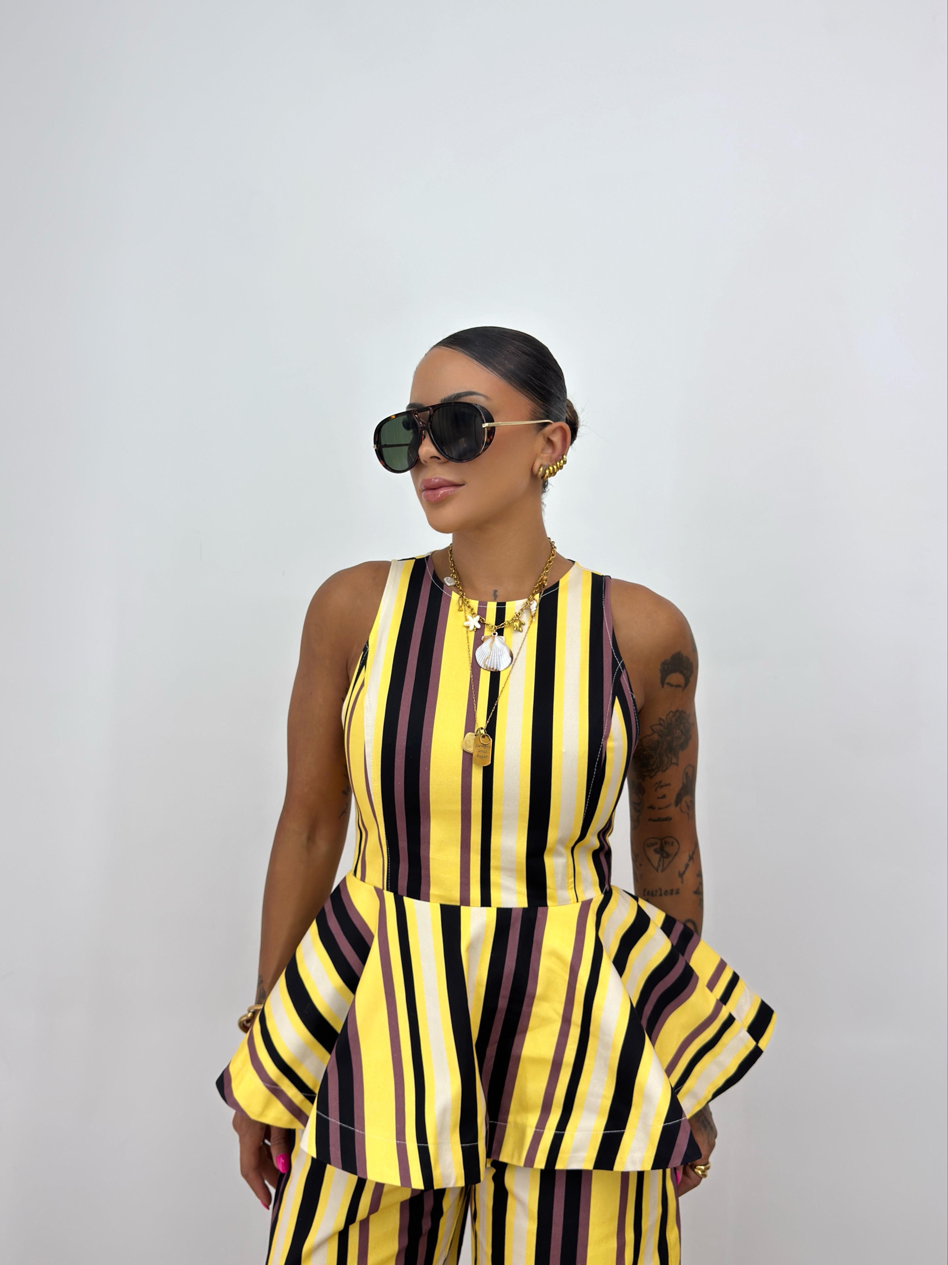 TOP PEPLUM LUMINA