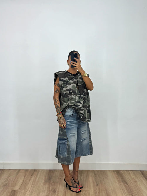 BERMUDA COMBI PREMIUM CAMO|DENIM
