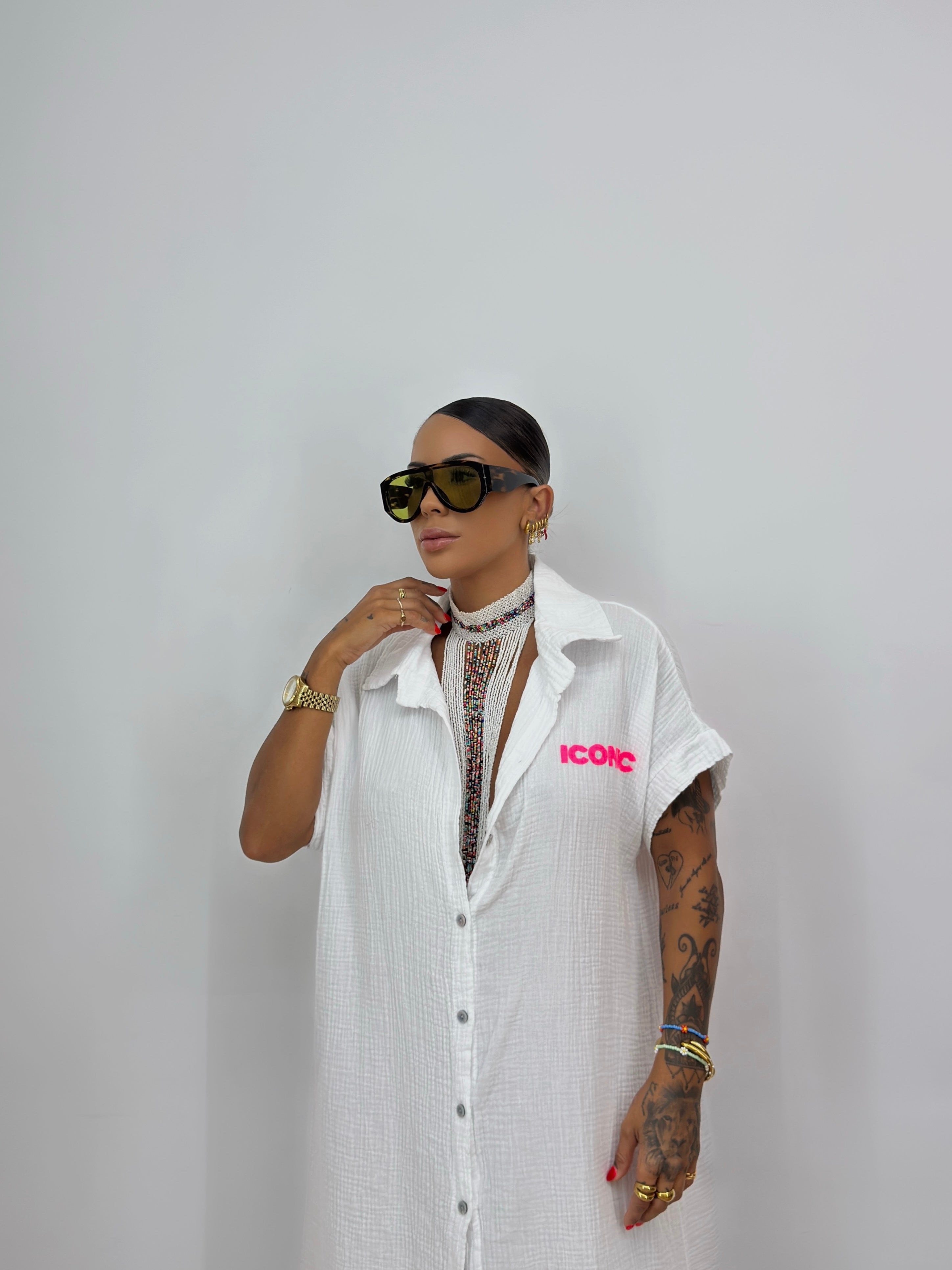 VESTIDO OVER PREMIUM ICONIC BLANK