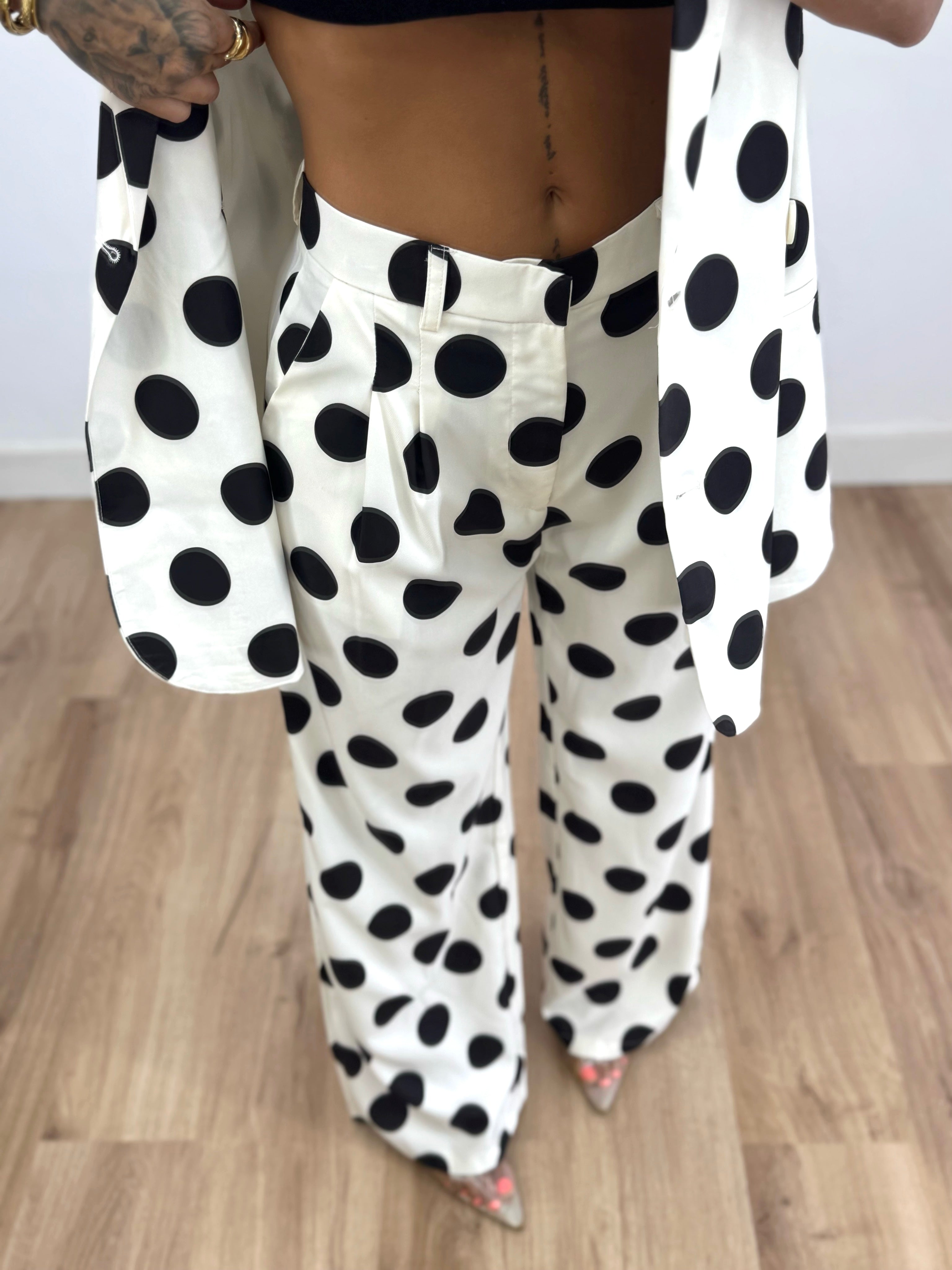 PANTALÓN PREMIUM TRAJE POLKA DOTS